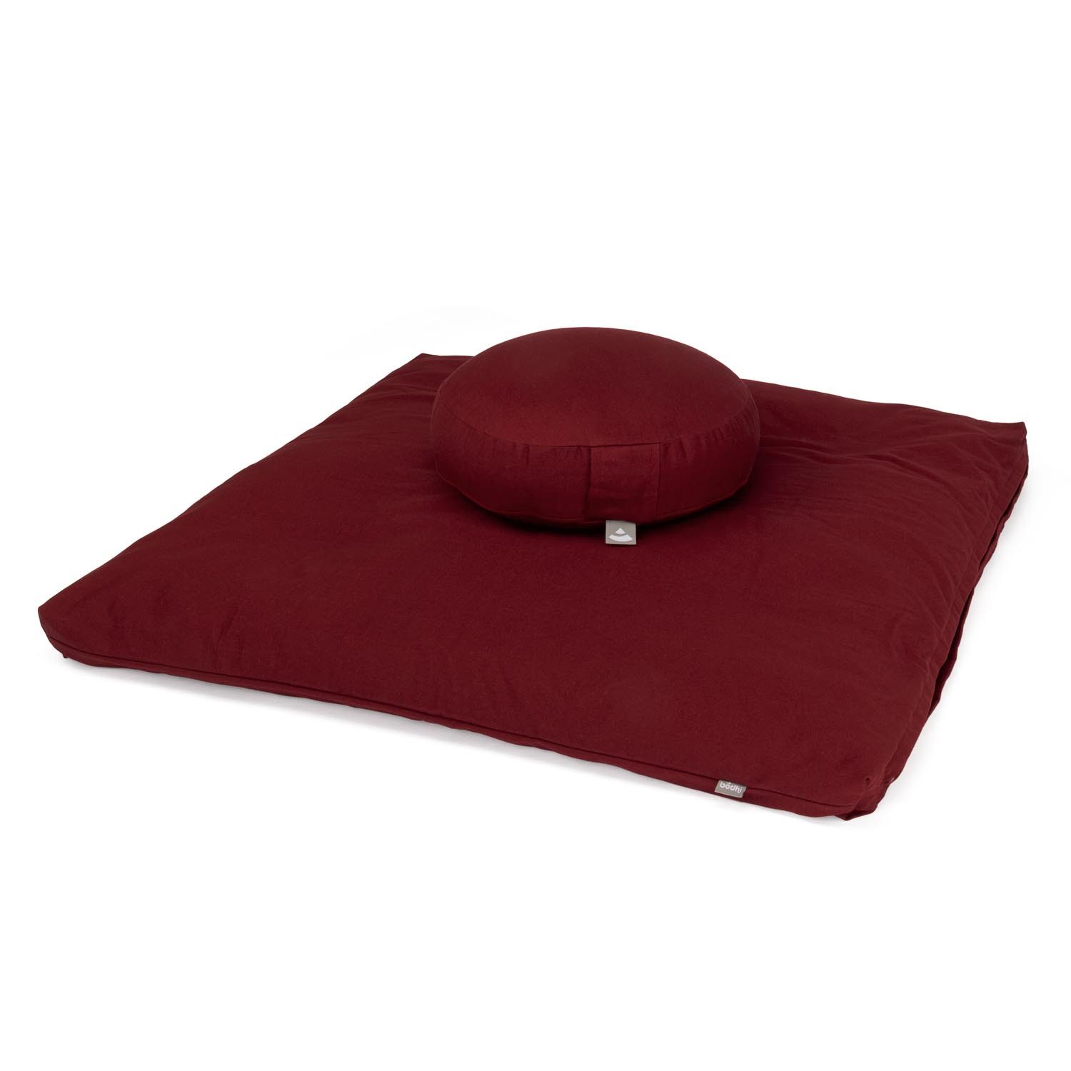 bodhi Meditationskissen Meditations-Set ECO: Meditationskissen Rondo extra flach + Zabuton