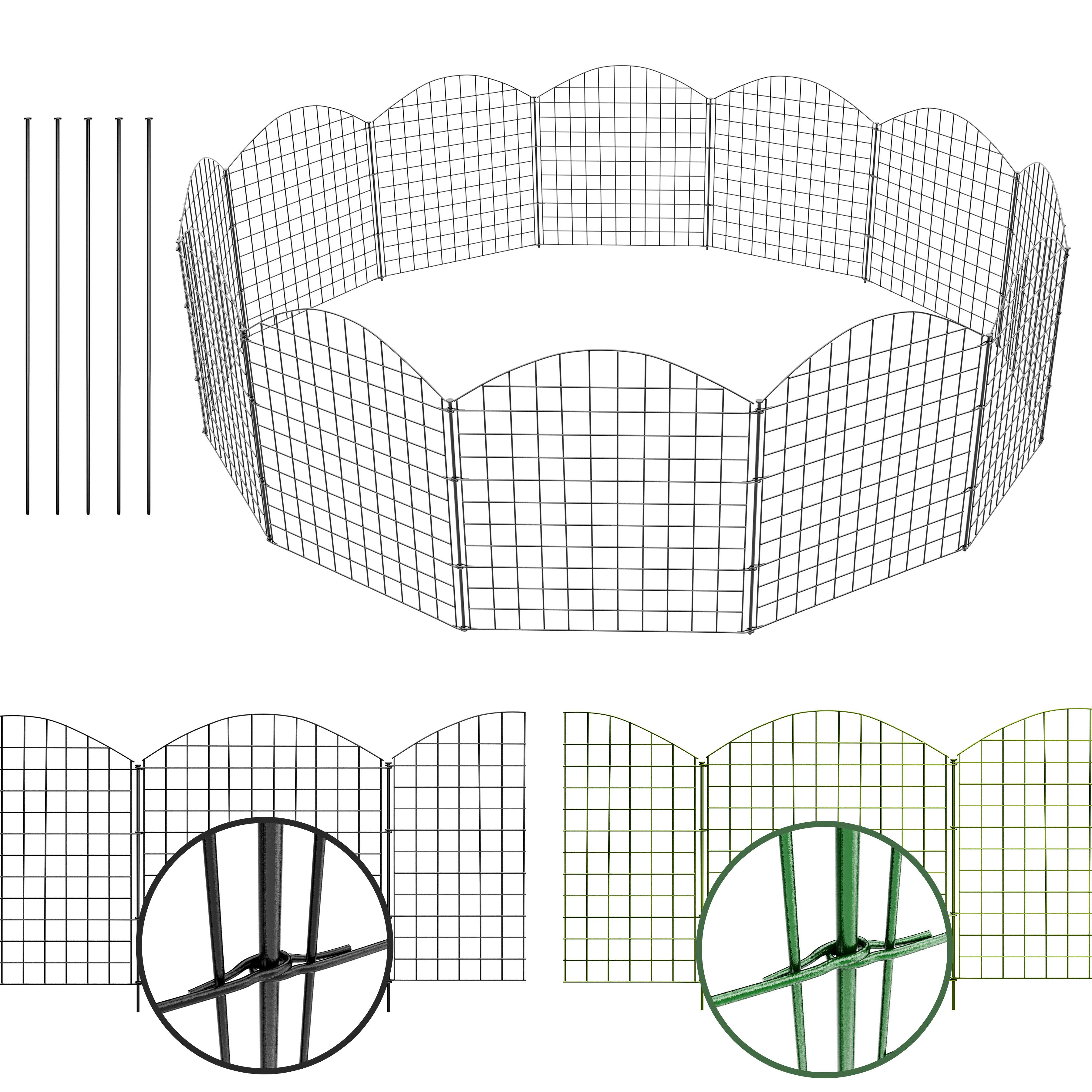 NewHabitat Teichzaun Steckzaun Zaun Gartenzaun Hundezaun Gitterzaun Zaunset günstig online kaufen