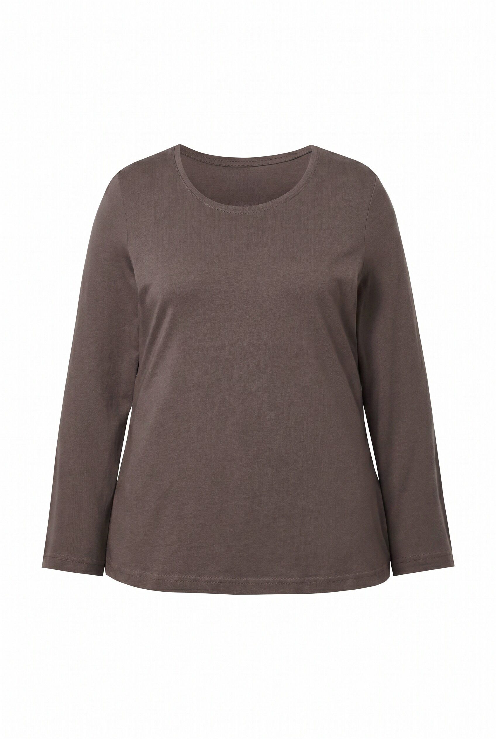 Ulla Popken T-Shirt Shirt Slim Rundhalsausschnitt Langarm – Bild 2 von 4