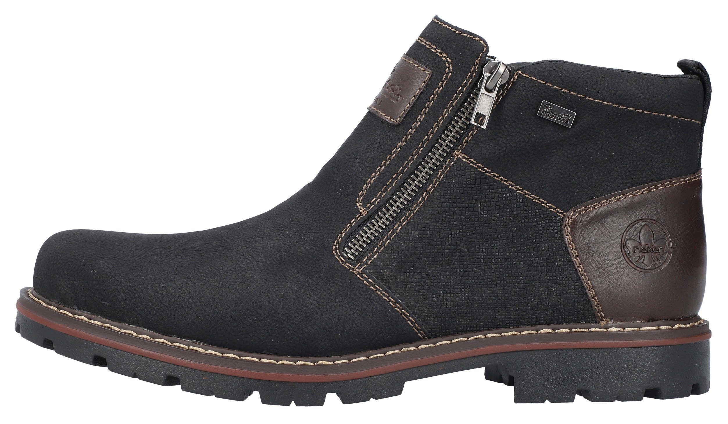Rieker Winterstiefelette, Winterboots, Warmfutter, Reißverschlüsse, mit TEX-Ausstattung