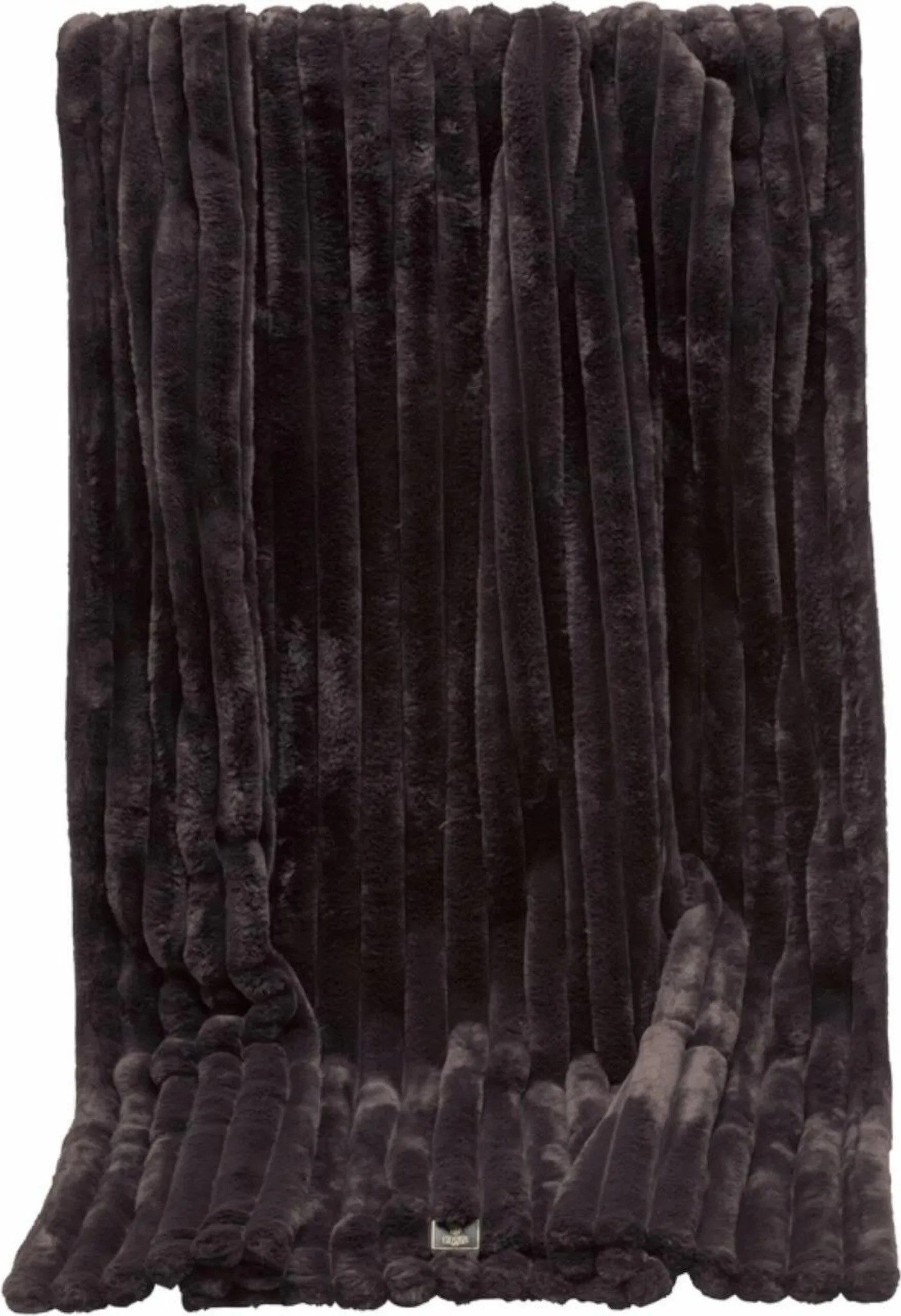 Wohndecke Sofadecke COSY Black Truffle Heritage HW 25/26 - 200x150cm, Eskadron