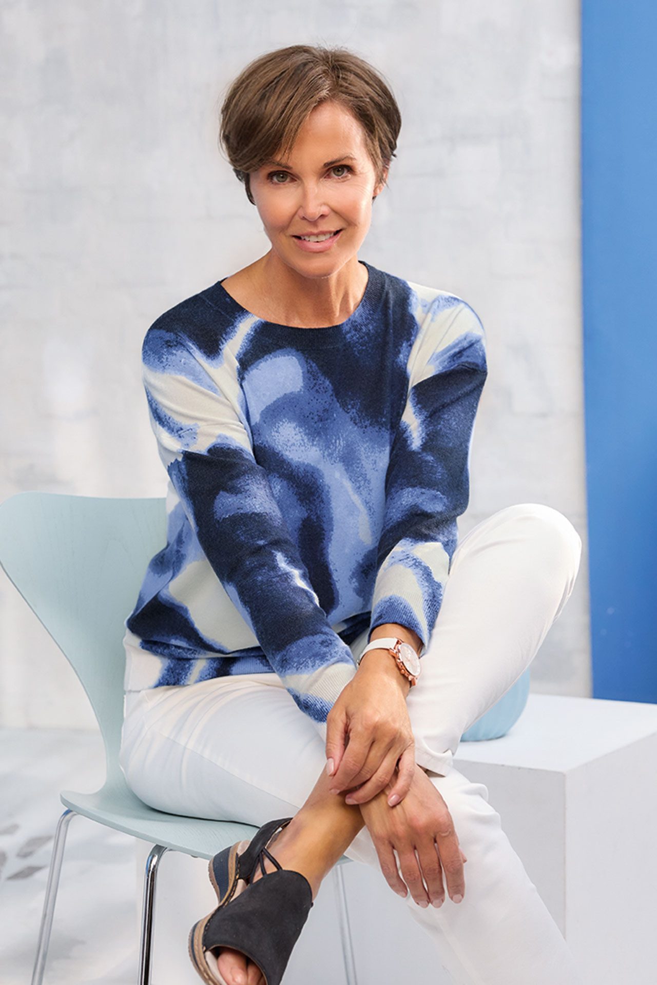 ANNA LARSSEN Rundhalspullover