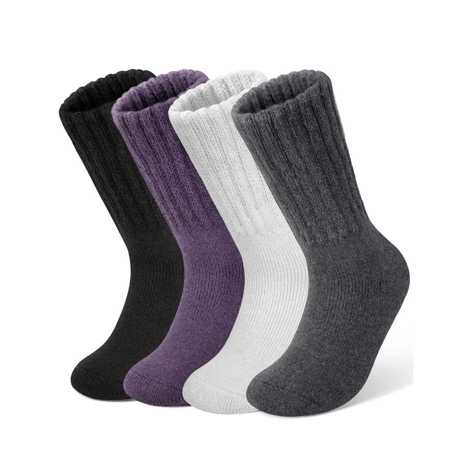 LuxusKollektion Kuschelsocken Kuschelsocken Damen Wollsocken 4er Set