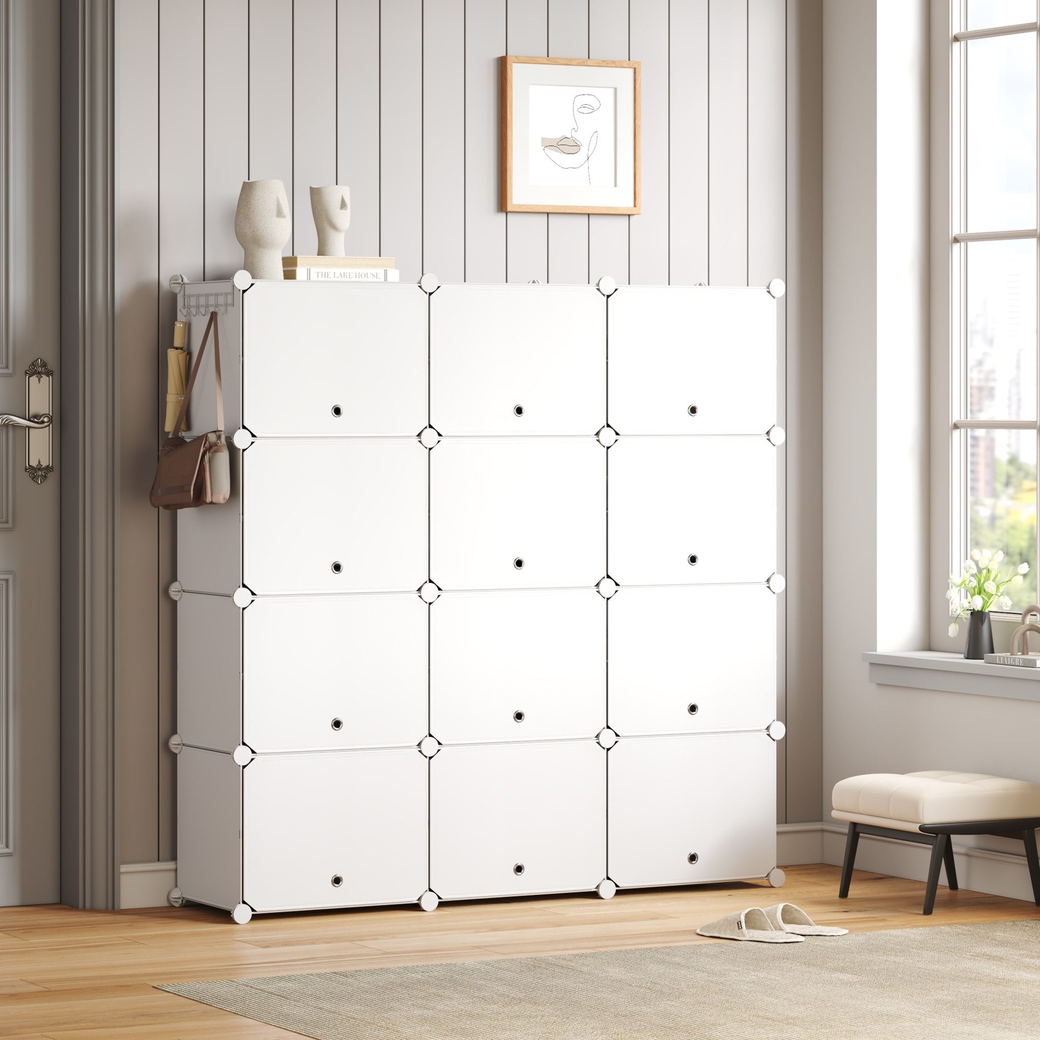 Mondeer Schuhregal Schuhschrank, mit Tür, Staub- und Wasserabweisend, für 2 günstig online kaufen