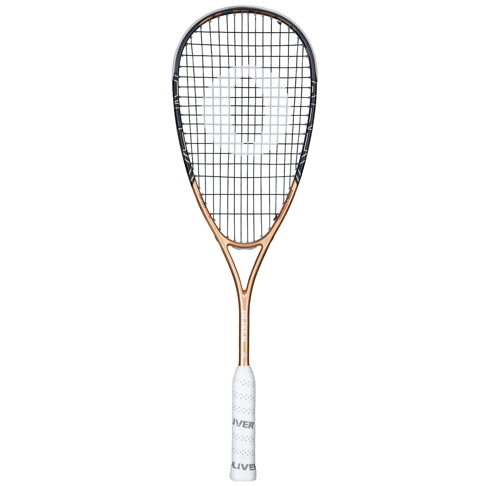 Oliver Squashschläger Apex 320 Champion Edition (120g/ausgewogen) gold/schwarz - besaitet