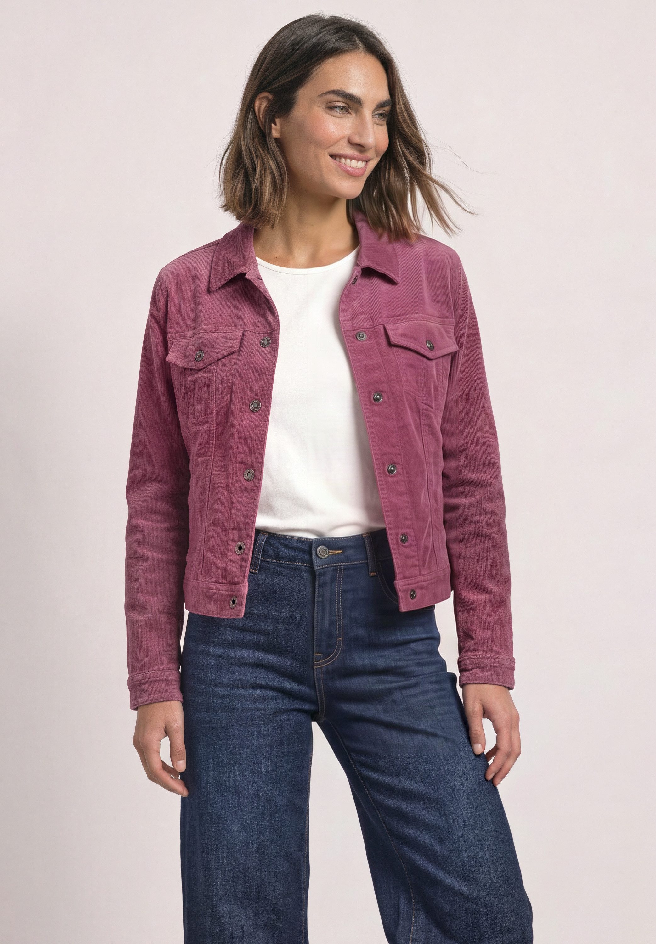 STREET ONE Cordjacke mit Brusttaschen
