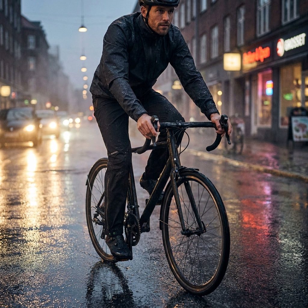 Basil Regenponcho Basil Fahrrad Regenhose Mosse Herren jet black, Größe XL