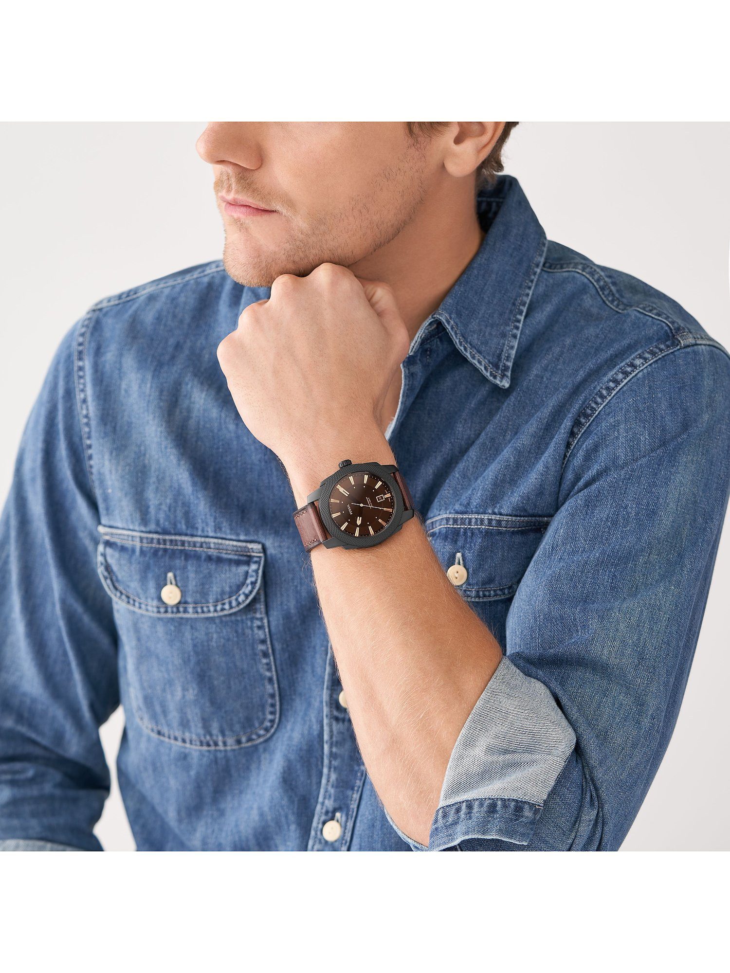 Fossil Quarzuhr Fossil Herren-Uhren Analog Quarz