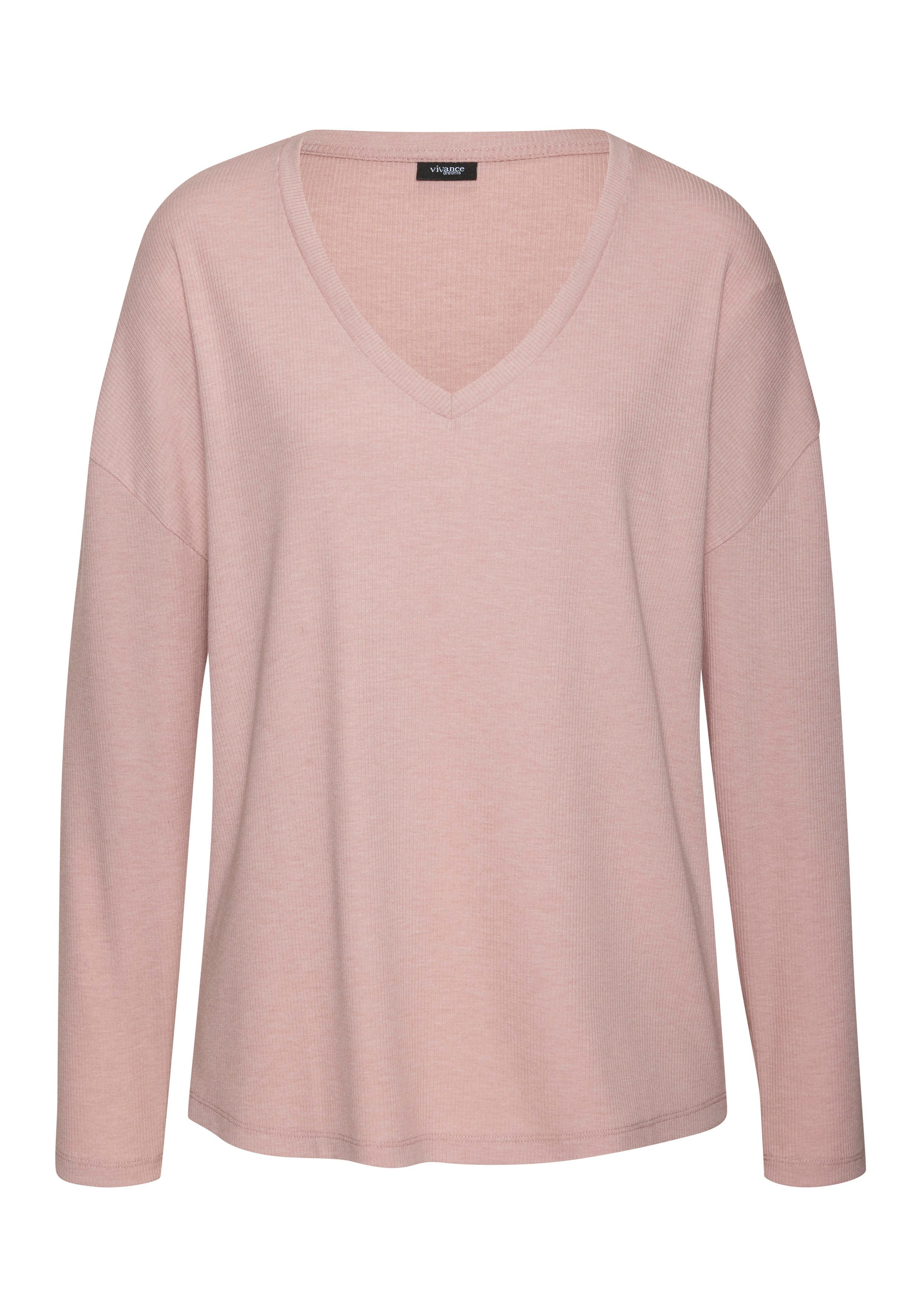 Vivance Dreams Langarmshirt, in weicher Rippqualität günstig online kaufen
