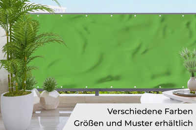 MuchoWow Balkonsichtschutz Grün - Farben - Natur (1-St) Balkonbespannung mit Metalösen, UV-beständig, Balkonbanner