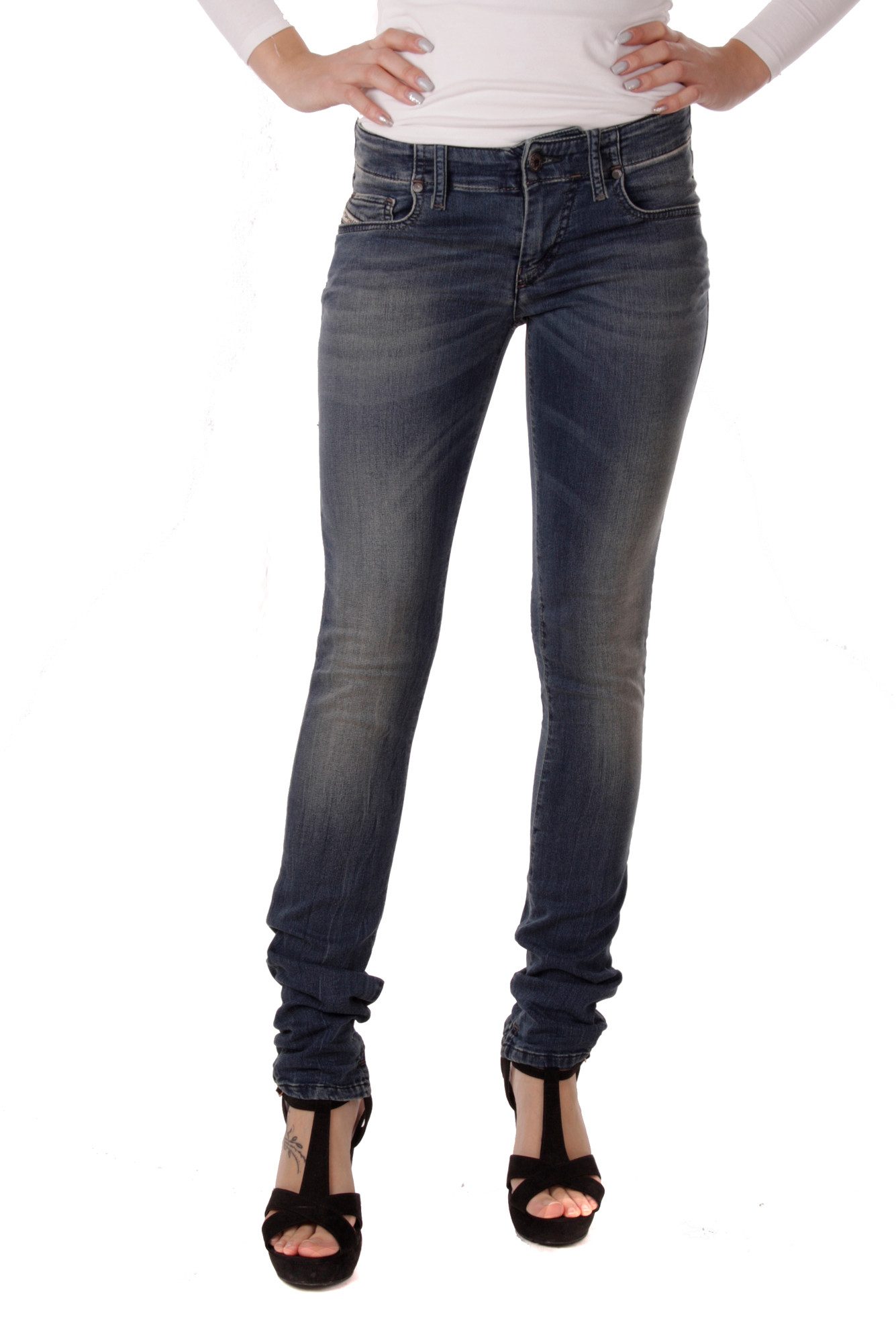Diesel Sweatjeans Diesel Damen Jeans Grupee-NE 0670V Joggjeans Sweat