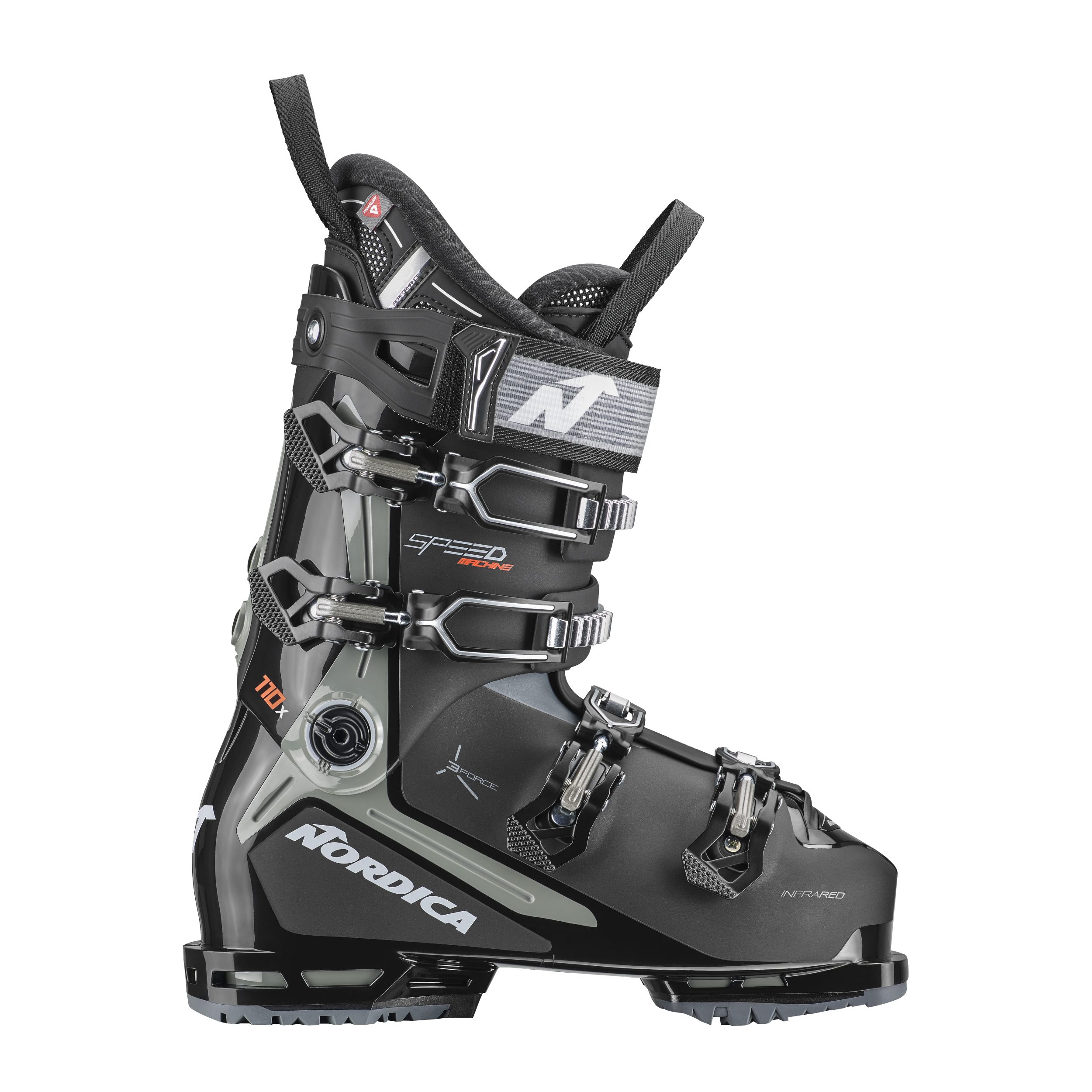 Nordica SPEEDMACHINE 3 110 X (GW) M41 SCHWARZ-DUNKELGRAU-ROT Skischuh