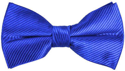 Paul Malone Fliege Herren Schleife modern elegant uni blau einfarbig Fliege-349 (mit Karton), royal blau