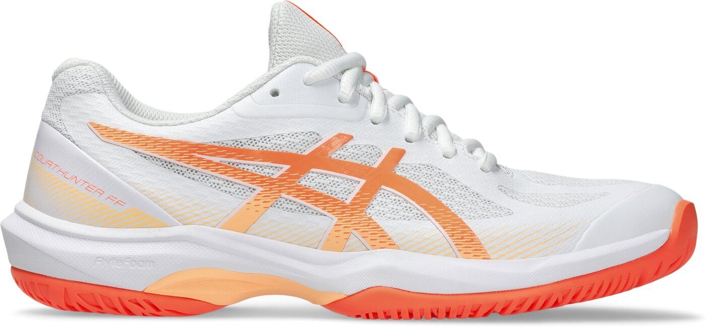 Asics COURT HUNTER FF WHITE/VIVID CORAL Hallenschuh