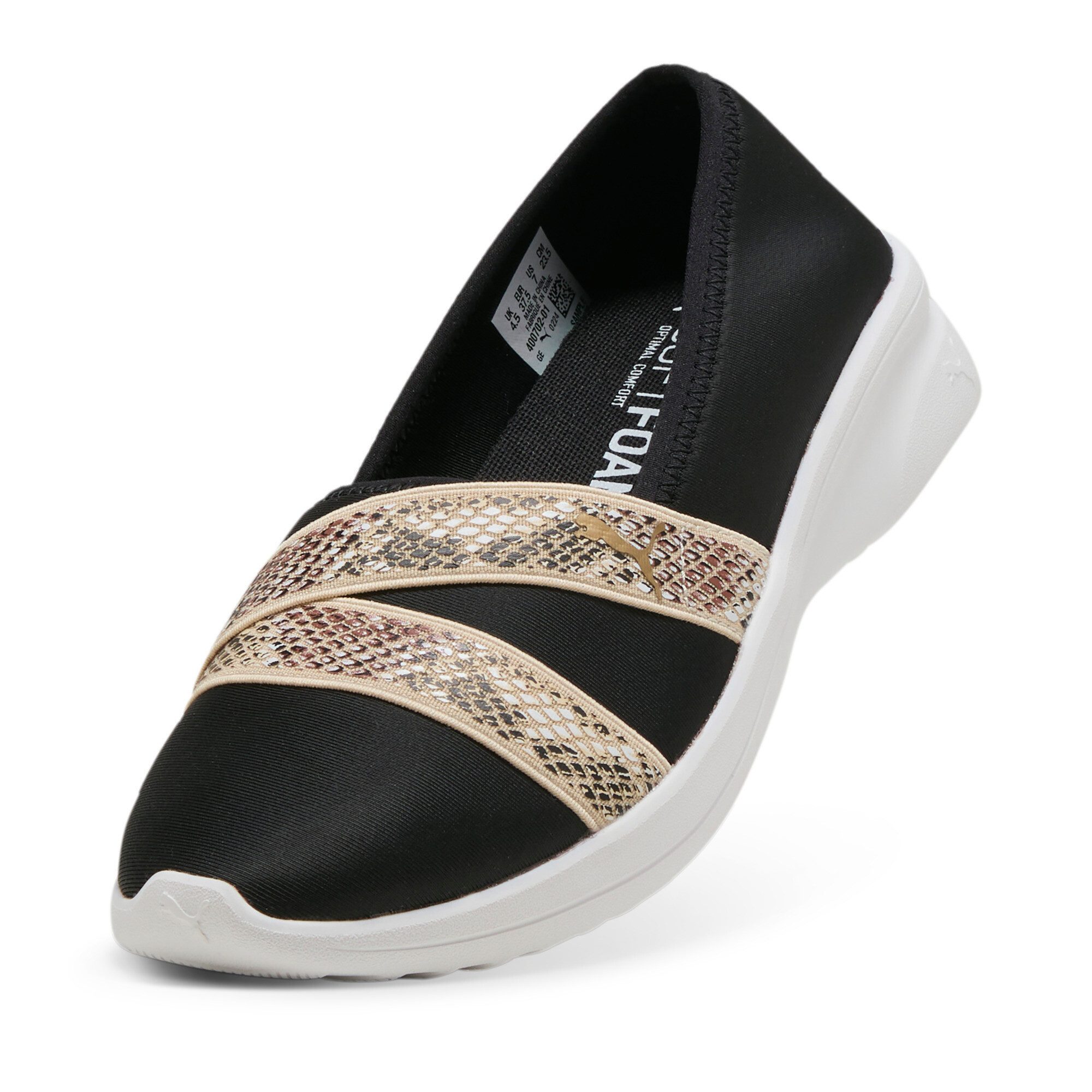 PUMA ADELINA 2 SNAKE CHIC Sneaker flexibles Textilobermaterial, SOFTFOAM+ Einlegesohle
