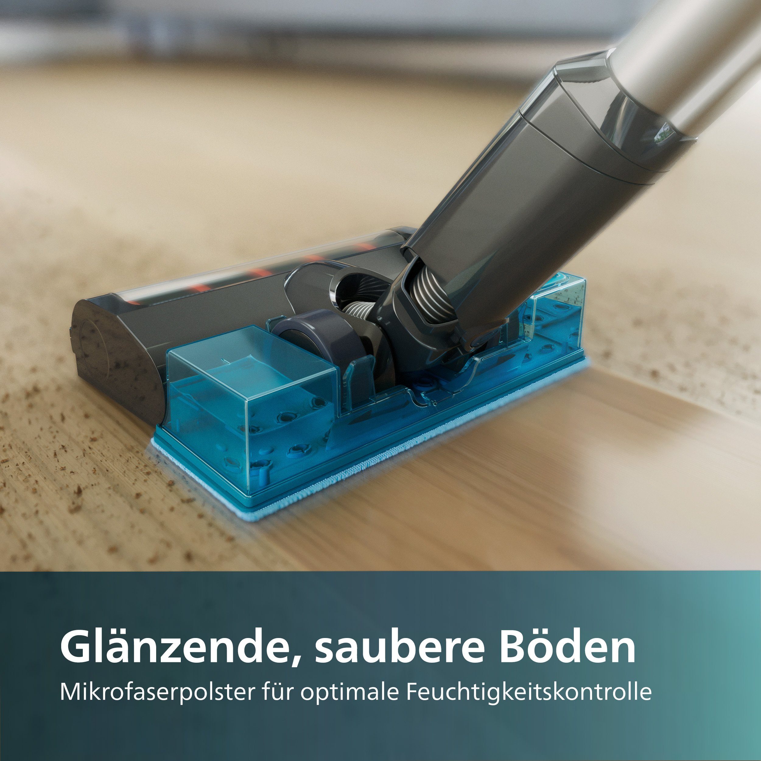 Philips XV1630/01 Cordless Vacuum 3000 Series Mikrofaserpad (Mikrofaser, 2,5, Packung, 2-tlg., mit den kabellosen Philips Staubsaugern der 3000er Serie kompatibel)