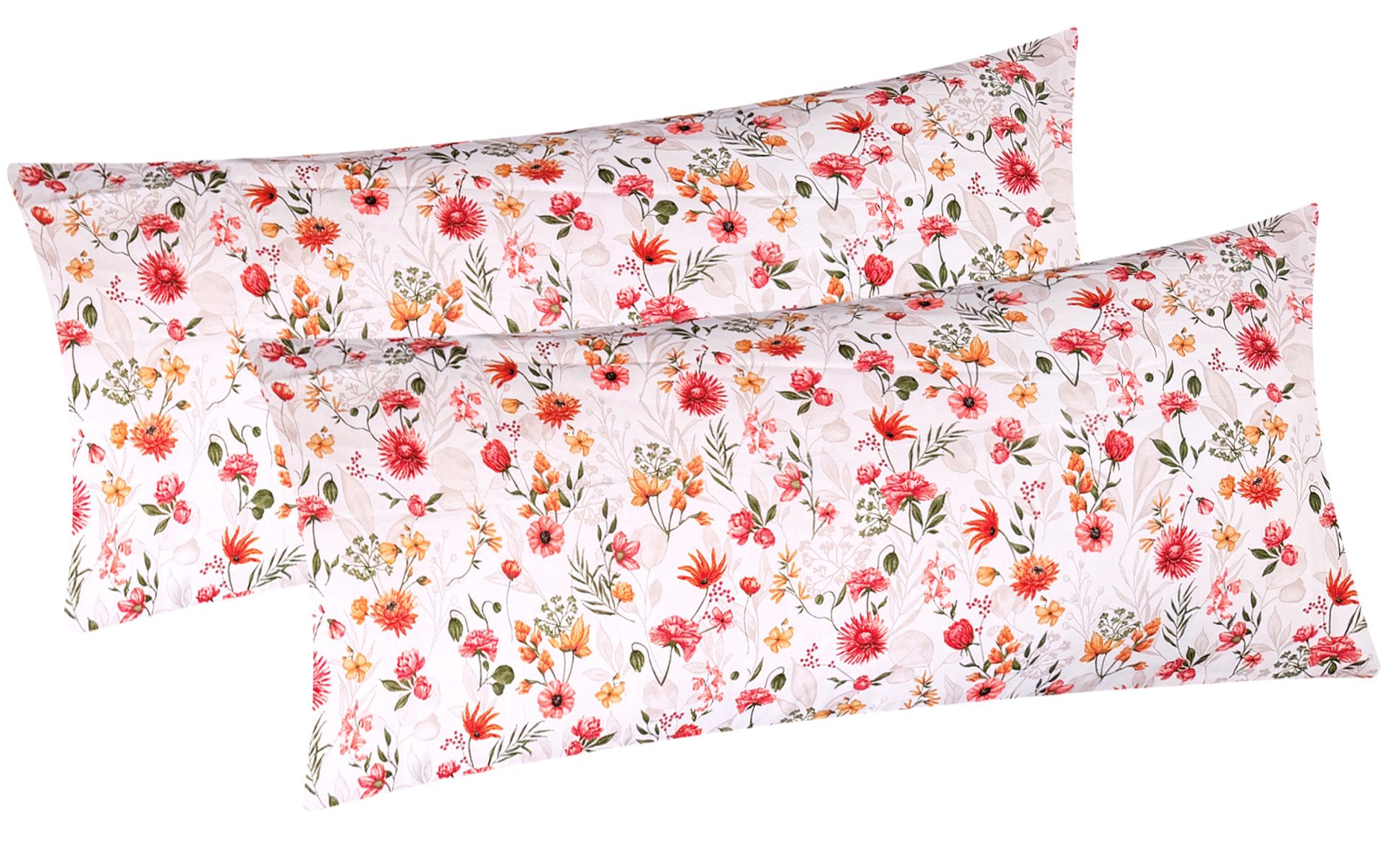 Heubergshop Kissenbezug, (2 Stück), 2er Set 40x80cm Blumen Geblümt (EW-Blumenwiese-40x80)