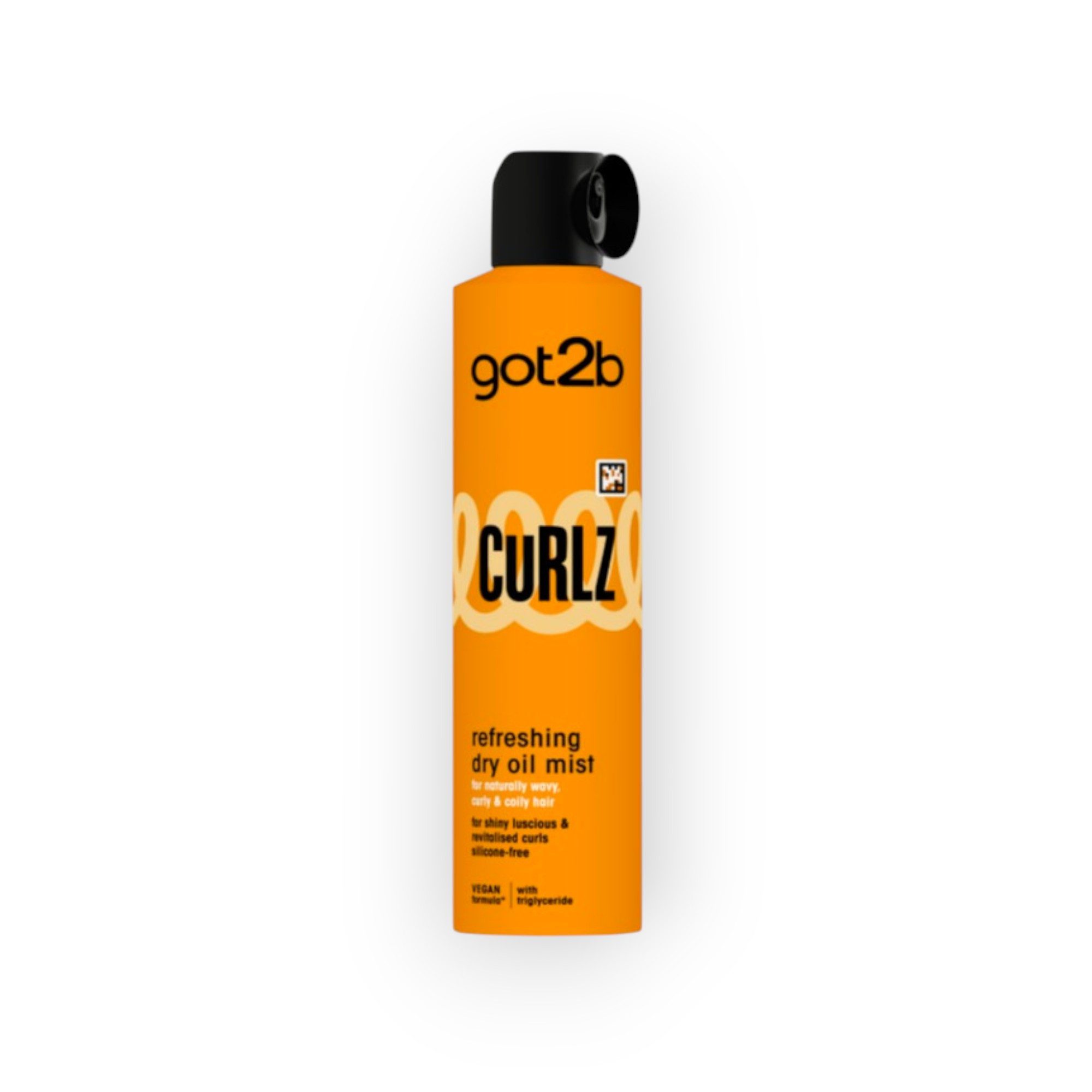 got2b Haaröl Curlz Refreshing Dry Oil Mist für Locken 200 ml, Silikonfrei, vegan, mit Triglyceriden, für Locken