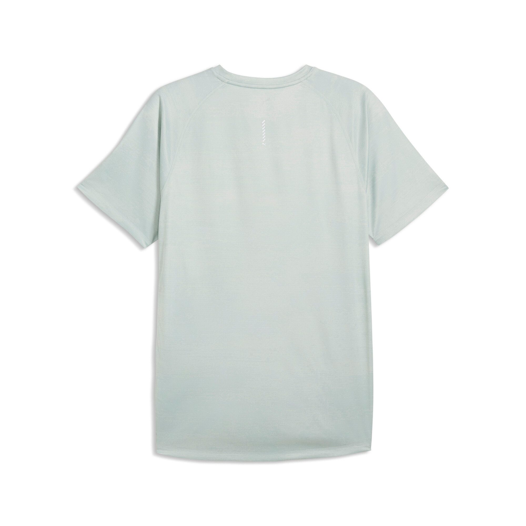 PUMA Laufshirt M RUN VELOCITY AOP TEE Slim Fit Passform, kurze Ärmel, für Training, mit Print-Applikation
