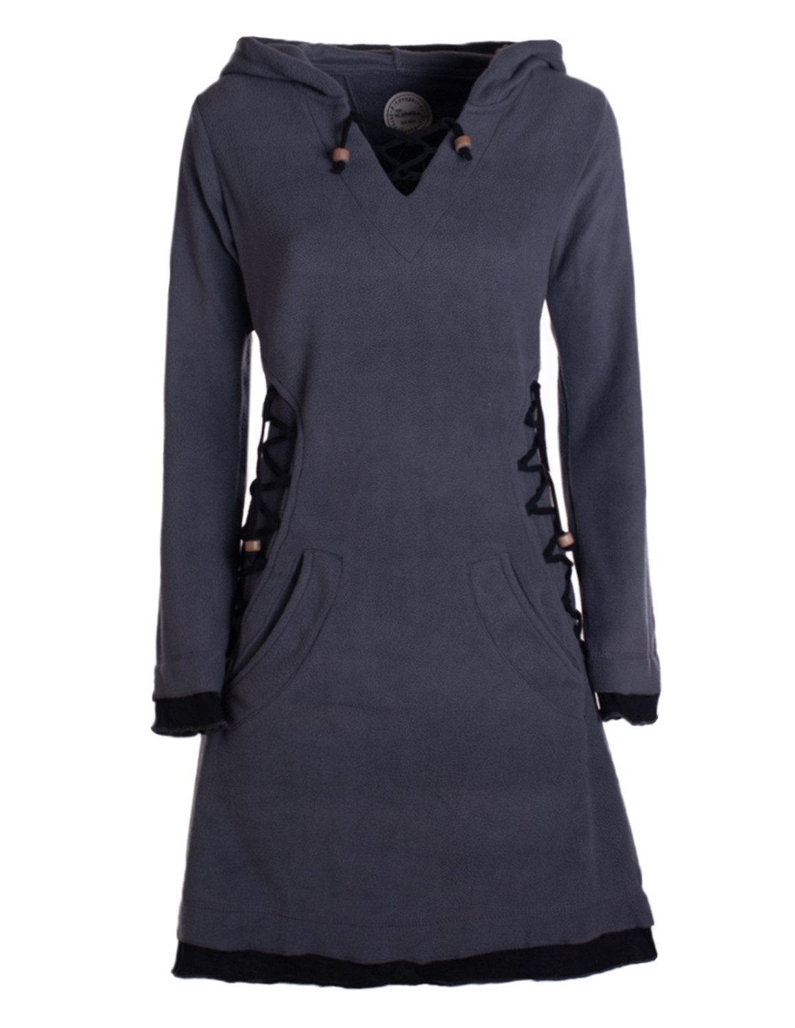 Vishes Zipfelkleid Extra warmes Damen Elfenkleid Winterkleid Sweatkleid Eco günstig online kaufen