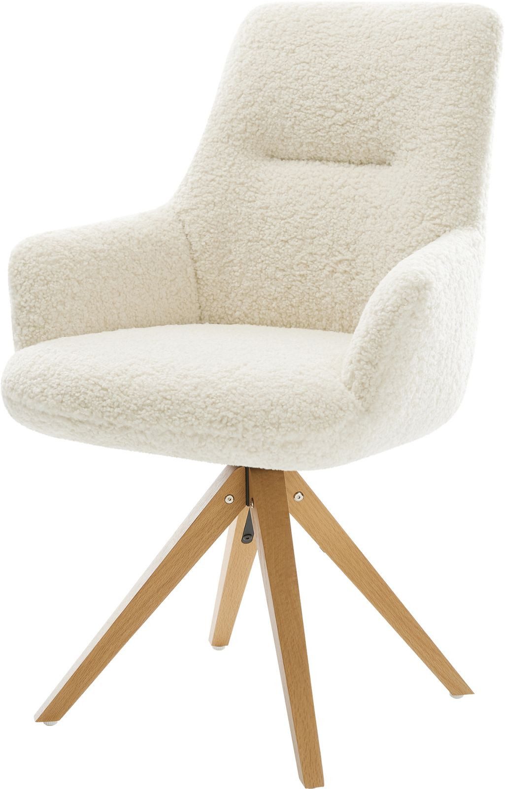 DELIFE Polsterstuhl Zelia-Flex, mit Armlehnen Holzgestell günstig online kaufen