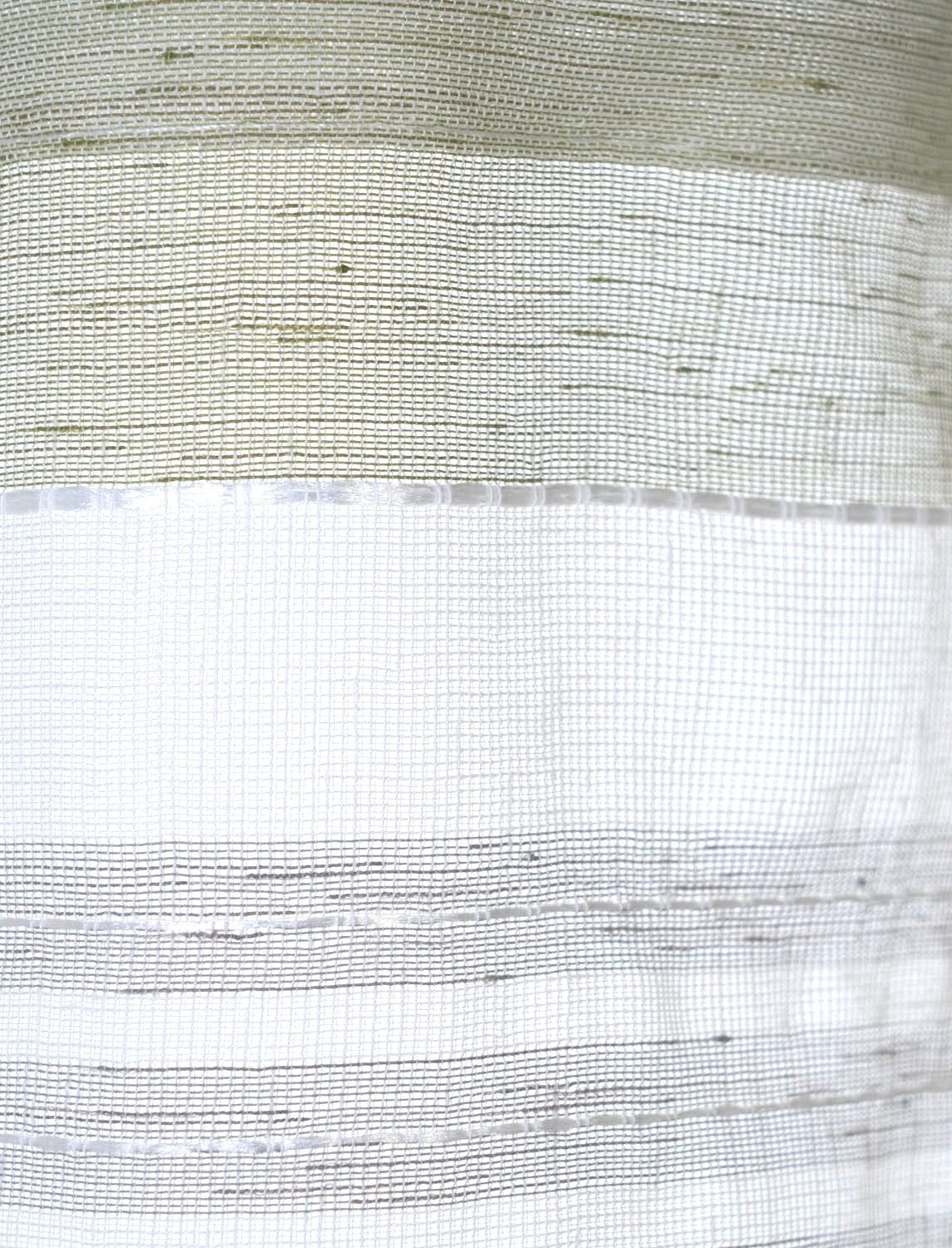 Home4You Scheibengardine, 140 x 50 cm, Grau, Grün, Weiß, Polyester, (1 St), günstig online kaufen