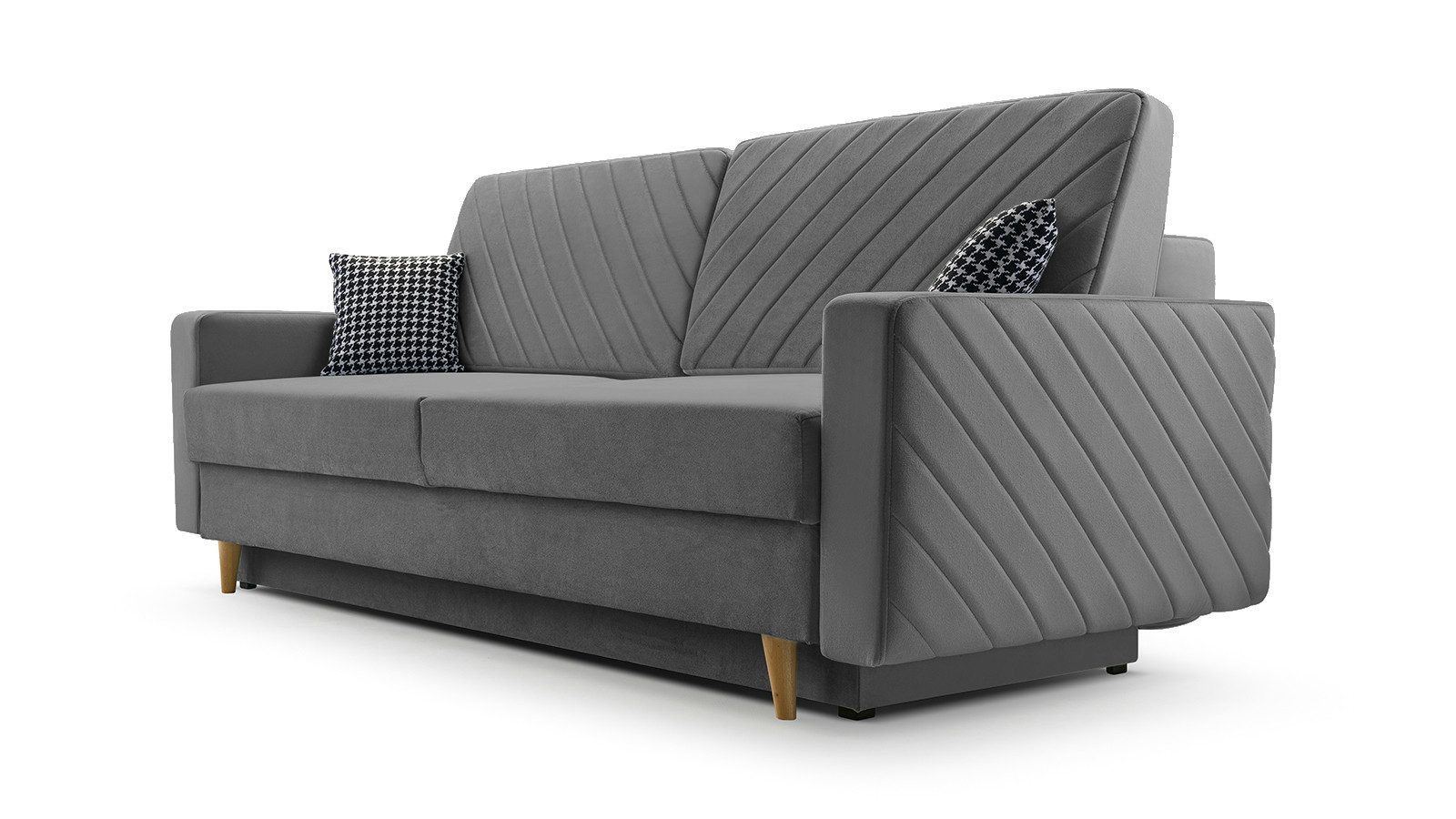 MOEBLO Schlafsofa CALIFORNIA, Sofa aus Samtstoff günstig online kaufen