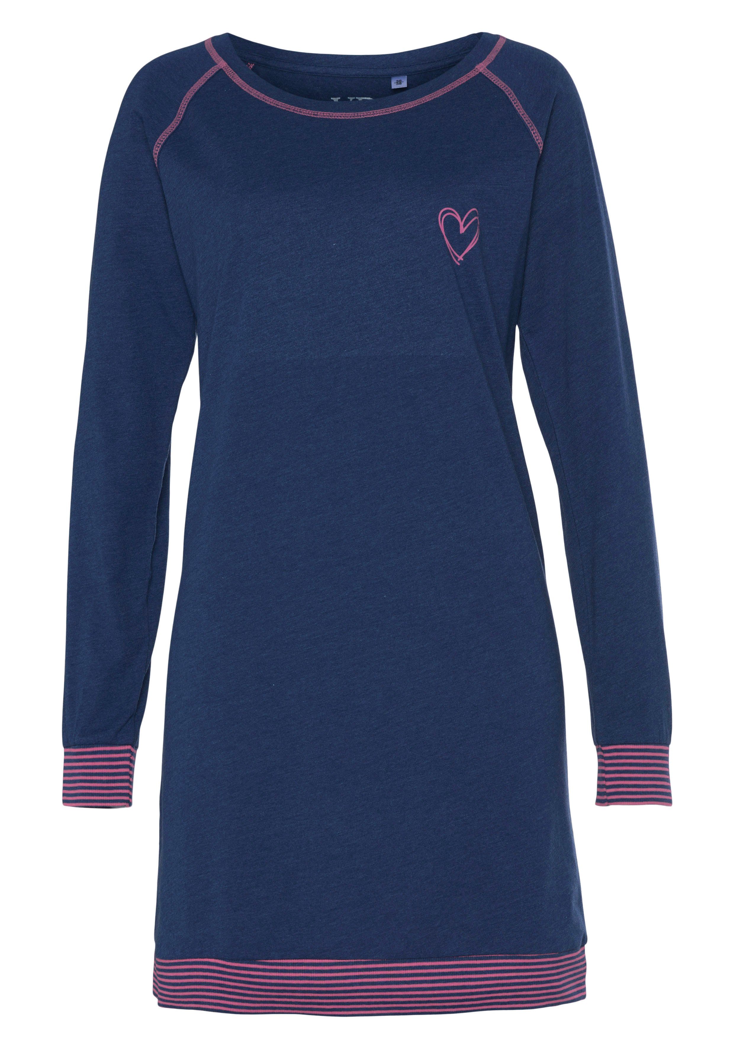 Vivance Dreams Nachthemd mit dekorativen Flatlock-Nähten in Neonfarben. € 19,99