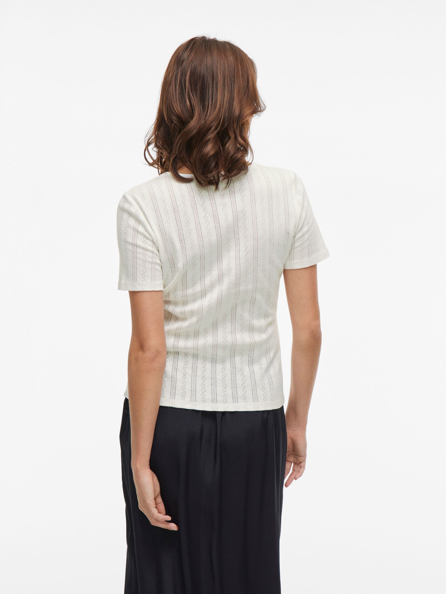 Vila T-Shirt Kurzarm-Strickshirt mit Rundhalsausschnitt und günstig online kaufen