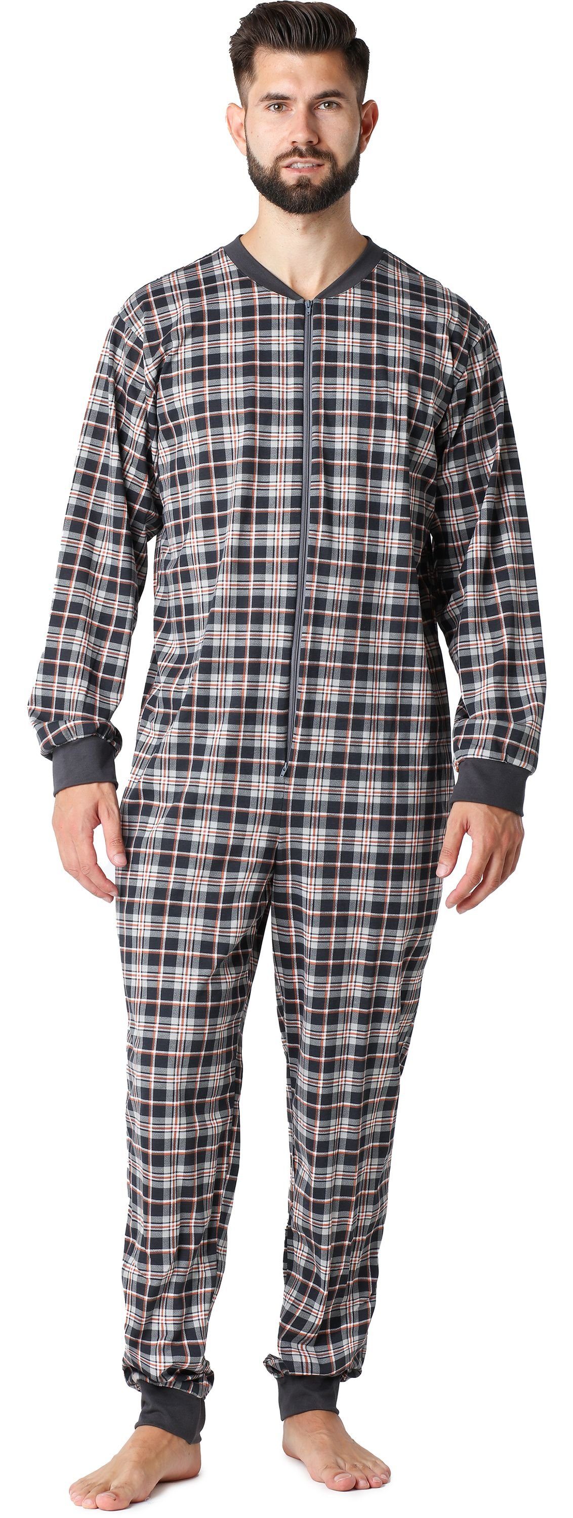 Timone Schlafanzug Herren Schlafanzug Schlafoverall TI30-119 Karierrt (9632101) | Pyjamas
