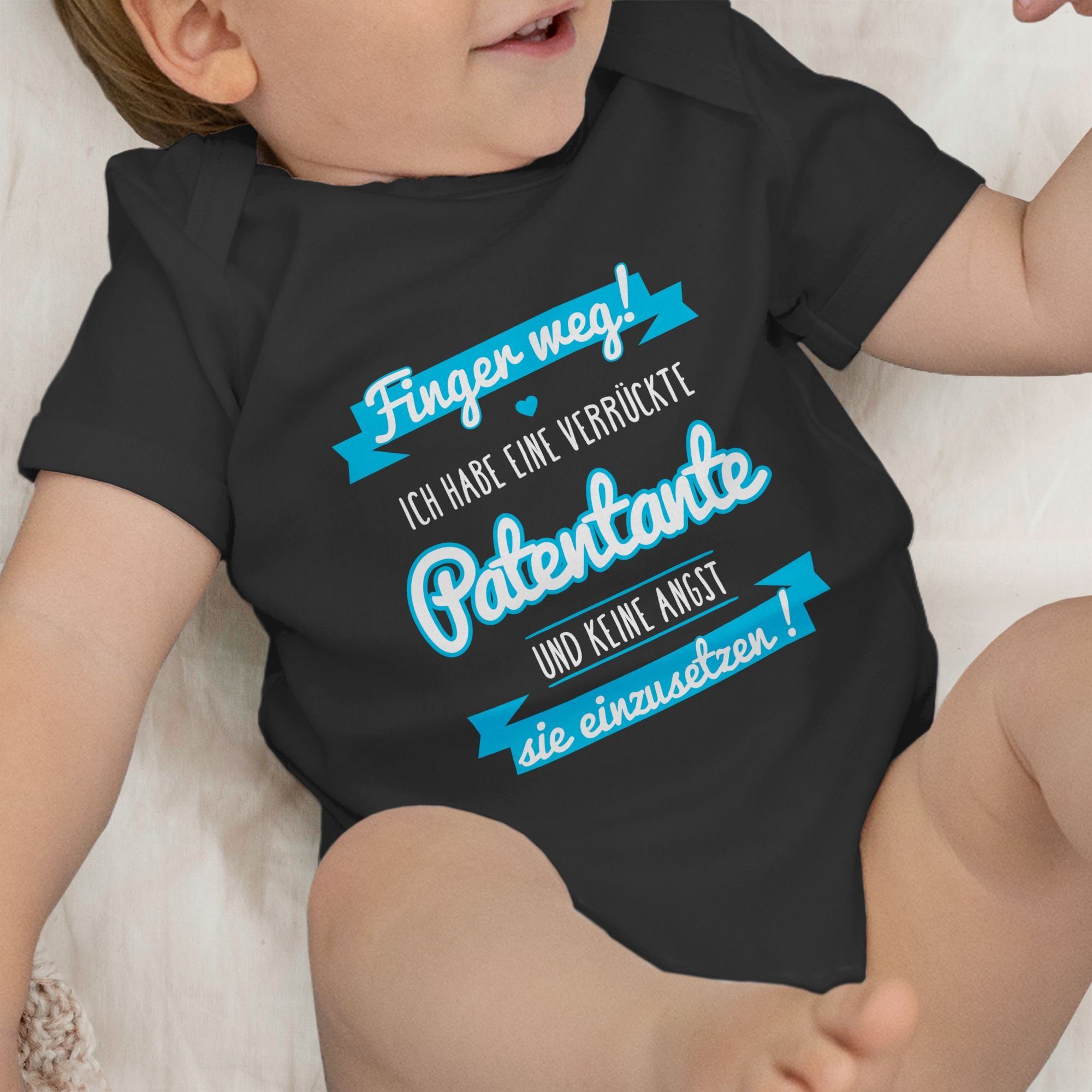 habe eine Patentante Schwarz Patentante 2 Shirtbody Ich Shirtracer Baby verrückte