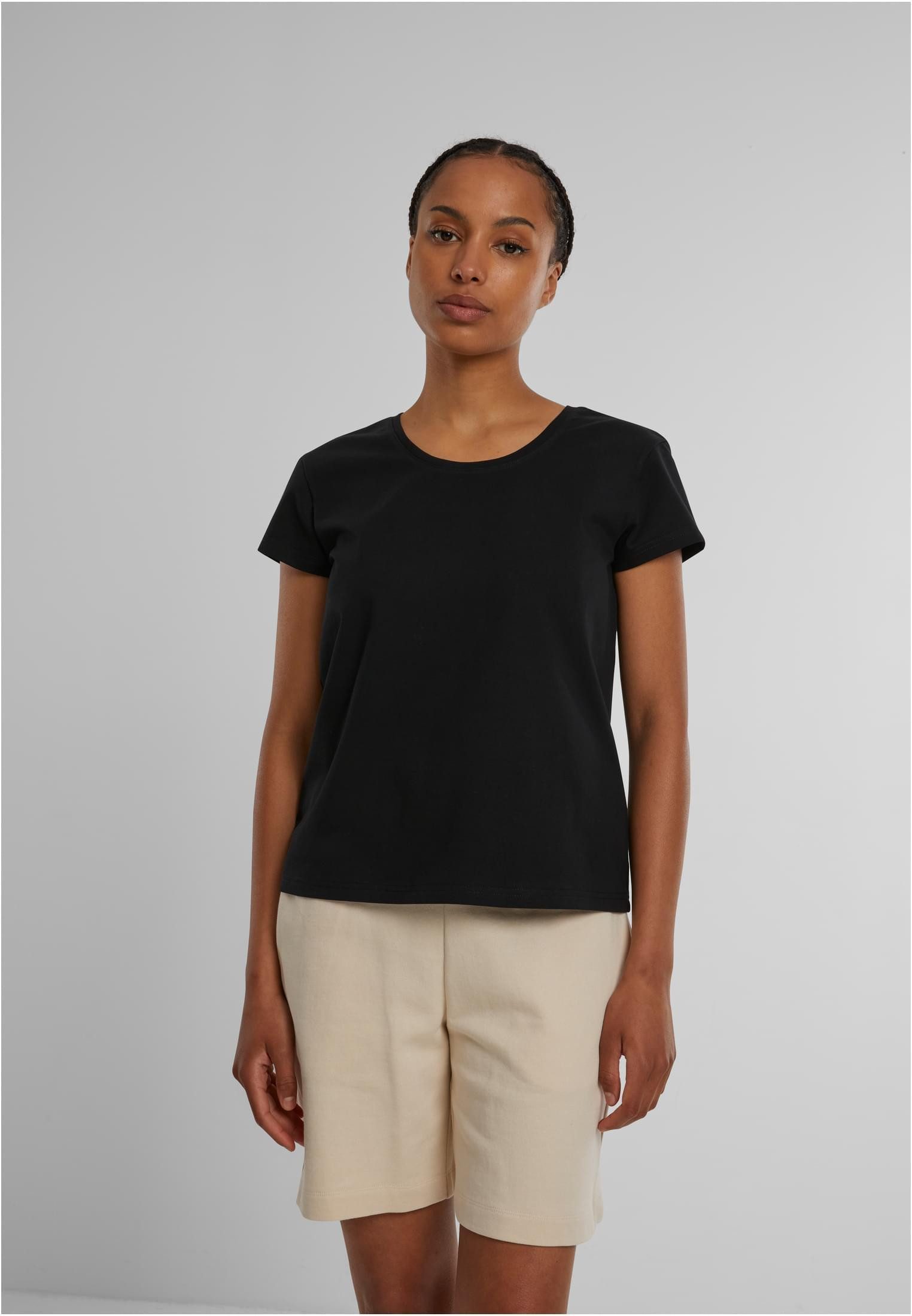 URBAN CLASSICS Rundhalsshirt Ladies Sorona Regular Tee Damen T-Shirt günstig online kaufen