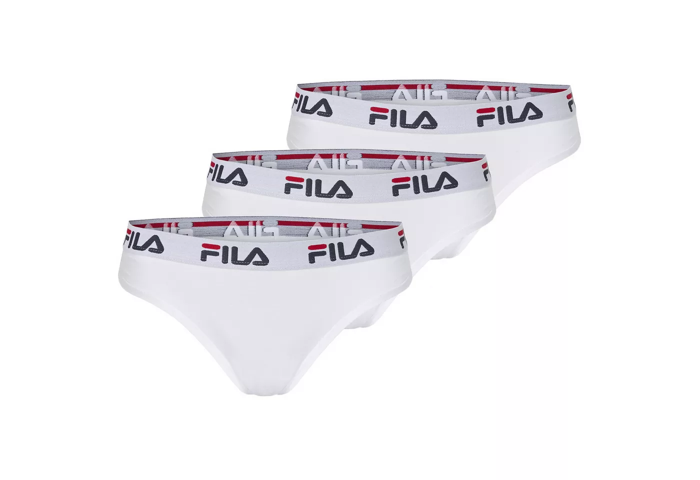 Fila Brasilslip WOMAN BRAZILIAN SLIP (3er Pack) mit elastischem Logobund