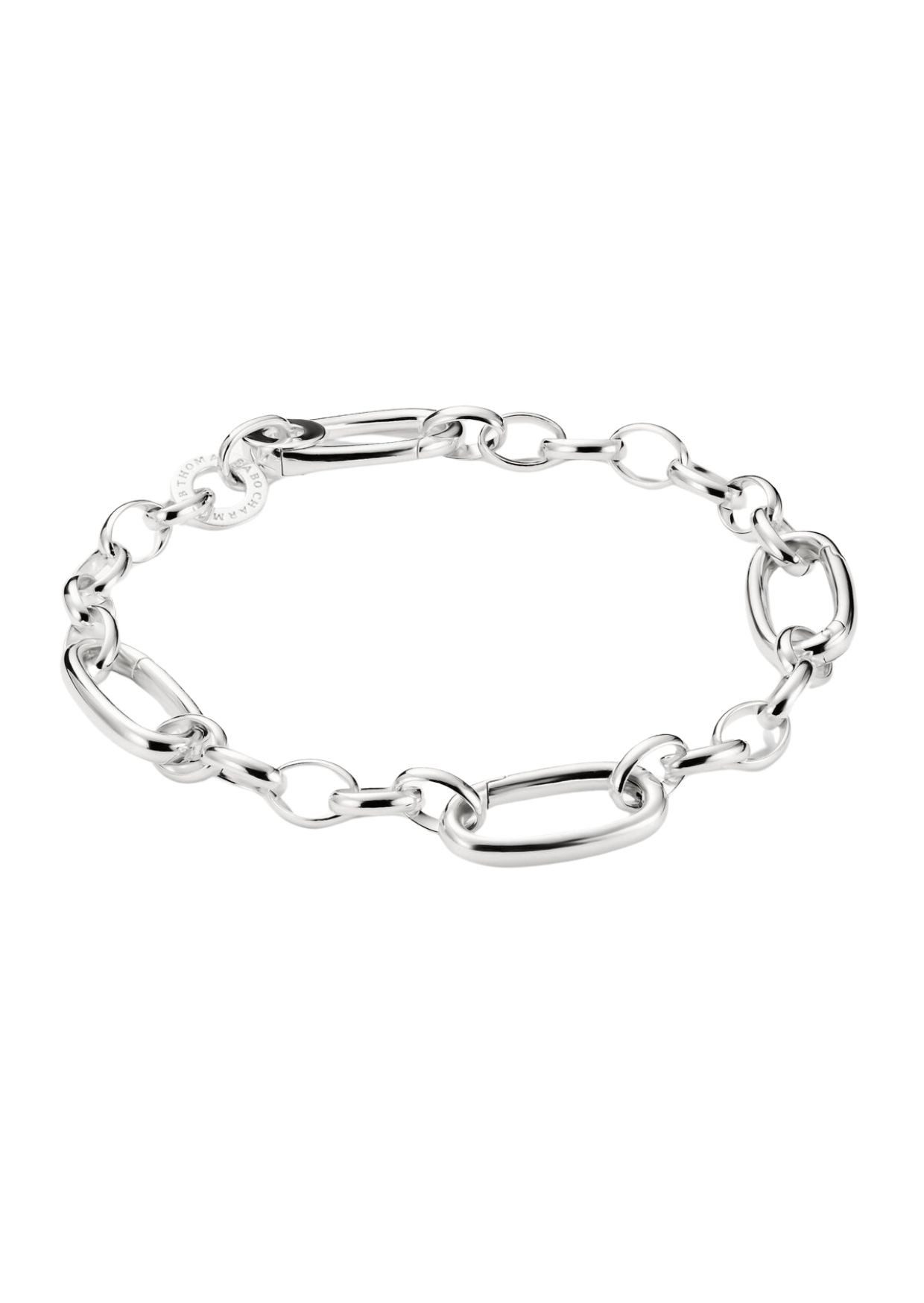 THOMAS SABO Armband Charm-Armband mit drei Connect-Gliedern aus Silber (Set)