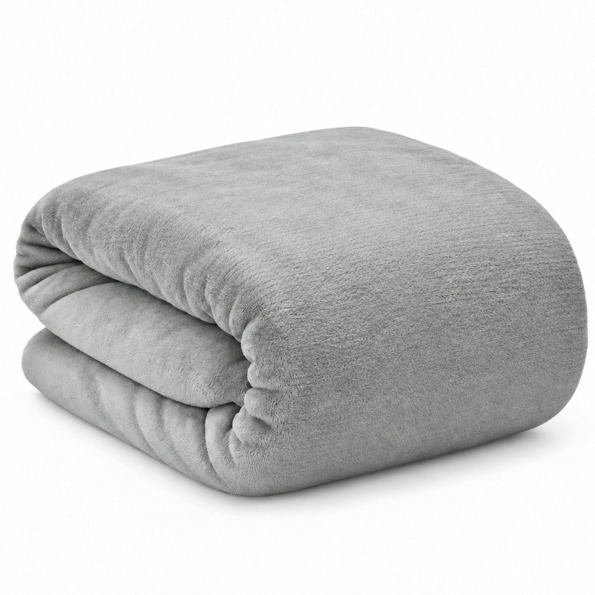 Wohndecke Aurelia Kuscheldecke Hellgrau 150x200cm, Beautissu, Microfaser Fleecedecke als Tagesdecke oder Sofa Überwurf