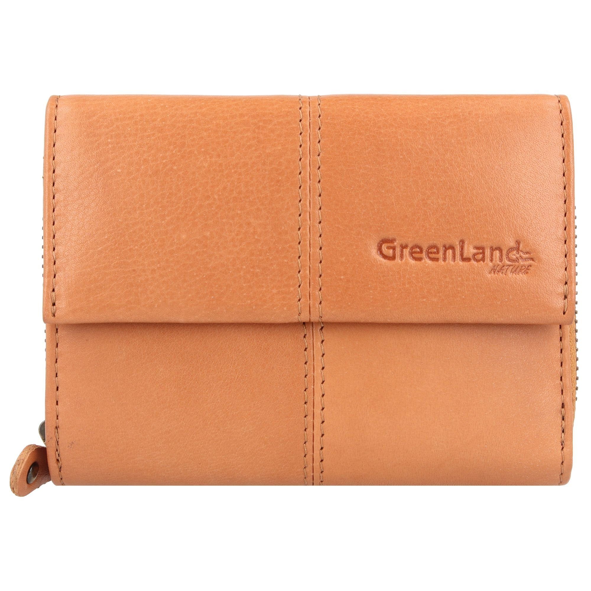 Nature Leder GreenLand Nature Geldbörse mandarin Soft,