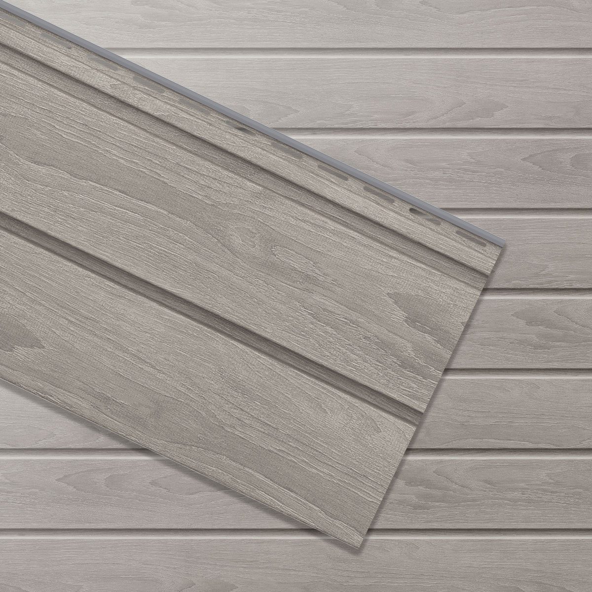 VILO Verkleidungspaneel Canadian Siding SVP-05 Rundprofil Duo 3,0m St. 0,75qm eiche gealtert, BxL: 28,5x300 cm, 0,85 qm, (Stückweise 1 Paneel, 0,85 qm) 2-lagig, solide Beständigkeit, pflegeleicht, abwaschbar, Leichtgewicht