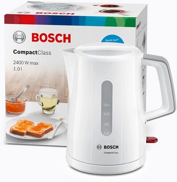 BOSCH Wasserkocher Wasserkocher CompactClassTWK3A051, 1 L, 2400 W, 1 l