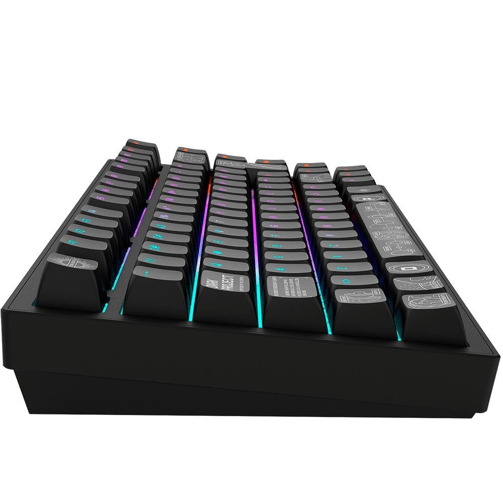 Dark Project Terra Nova Black Premium Mechanische Tastatur Aluminium Gaming-Tastatur (Mechanisch, Hot-Swap, Anti-Ghosting, RBG, mehrsprachig, kabellos) – Bild 4 von 5