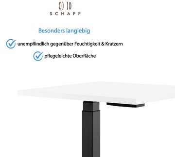 Schaff Schreibtisch Master, mit Gasfeder, 68 bis 118 cm, 100x65 cm, inkl. Doppelrollen