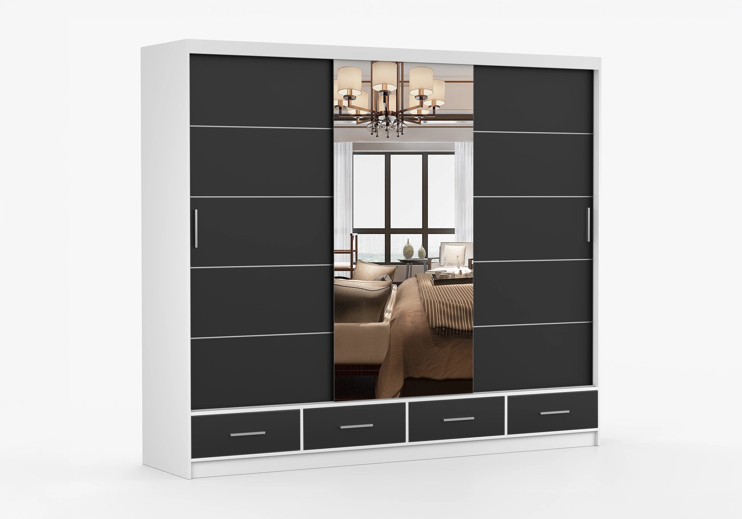 imoebel24 Schwebetürenschrank FLORENCE 250 cm - günstig online kaufen