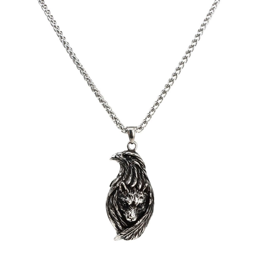DALMARO Kette mit Anhänger Lederkette Edelstahlkette 316L ADLERWOLF, Herren günstig online kaufen