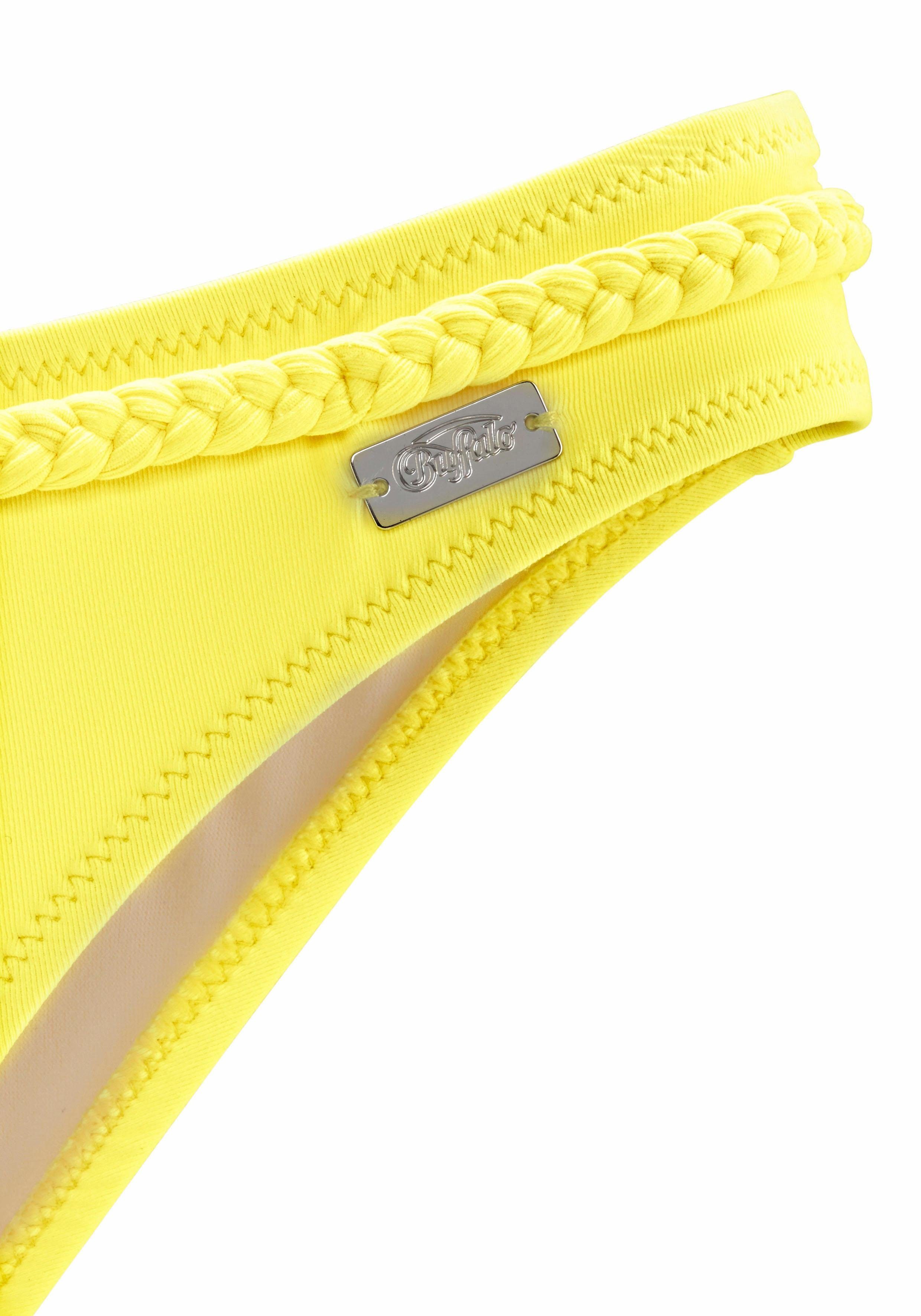 Buffalo Bikini-Hose Happy mit geflochtenem Ziergürtel