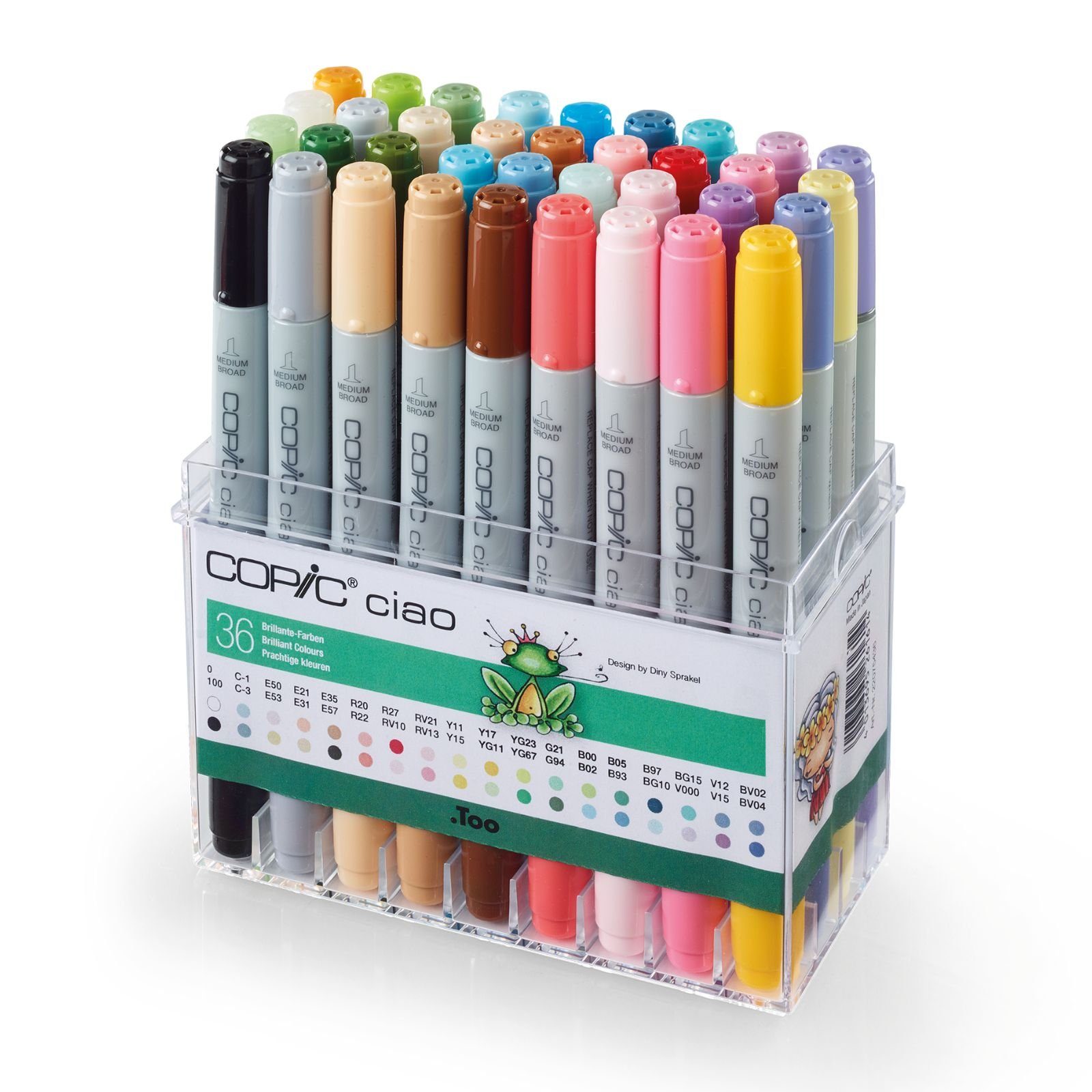 COPIC Set Brillante Marker Ciao Copic 36er - Farben COPIC