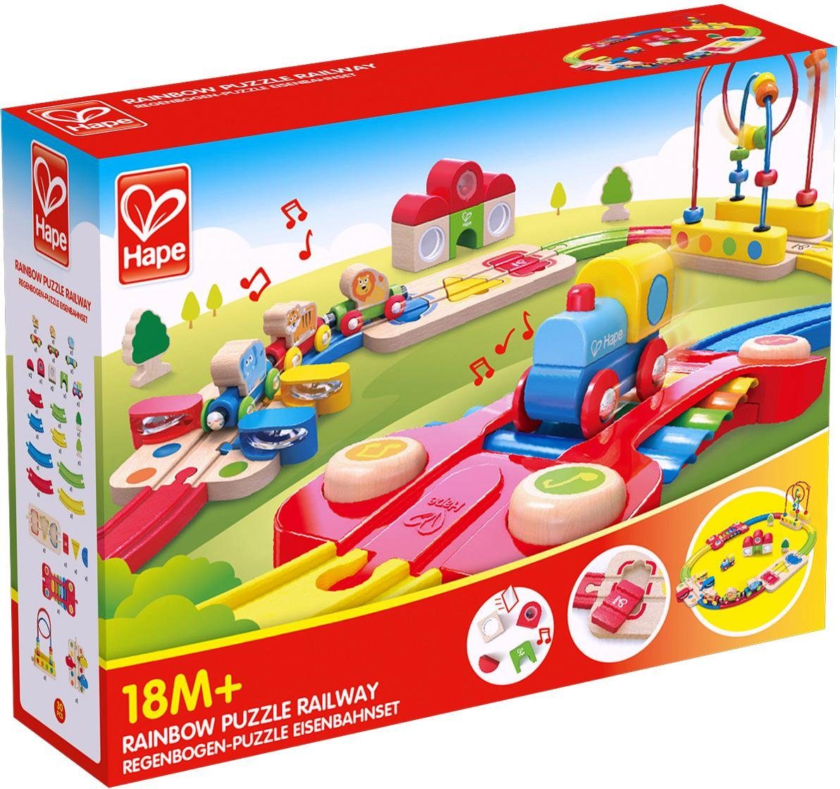 Hape Spielzeug-Eisenbahn Regenbogen-Puzzle Eisenbahnset, (Set), aus Holz günstig online kaufen