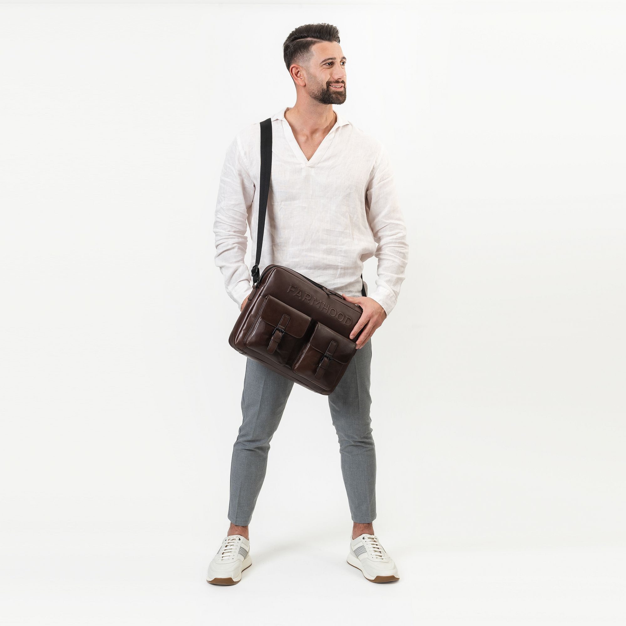 Farmhood Aktentasche Memphis, Leder günstig online kaufen