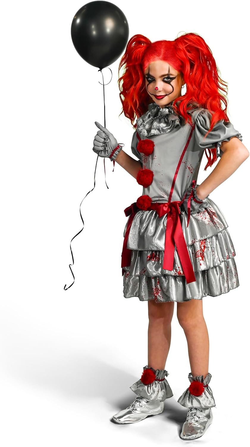 Spooktacular Creations Clown-Kostüm Spooktacular Creations Clown Kostüm, Mädchen Halloween