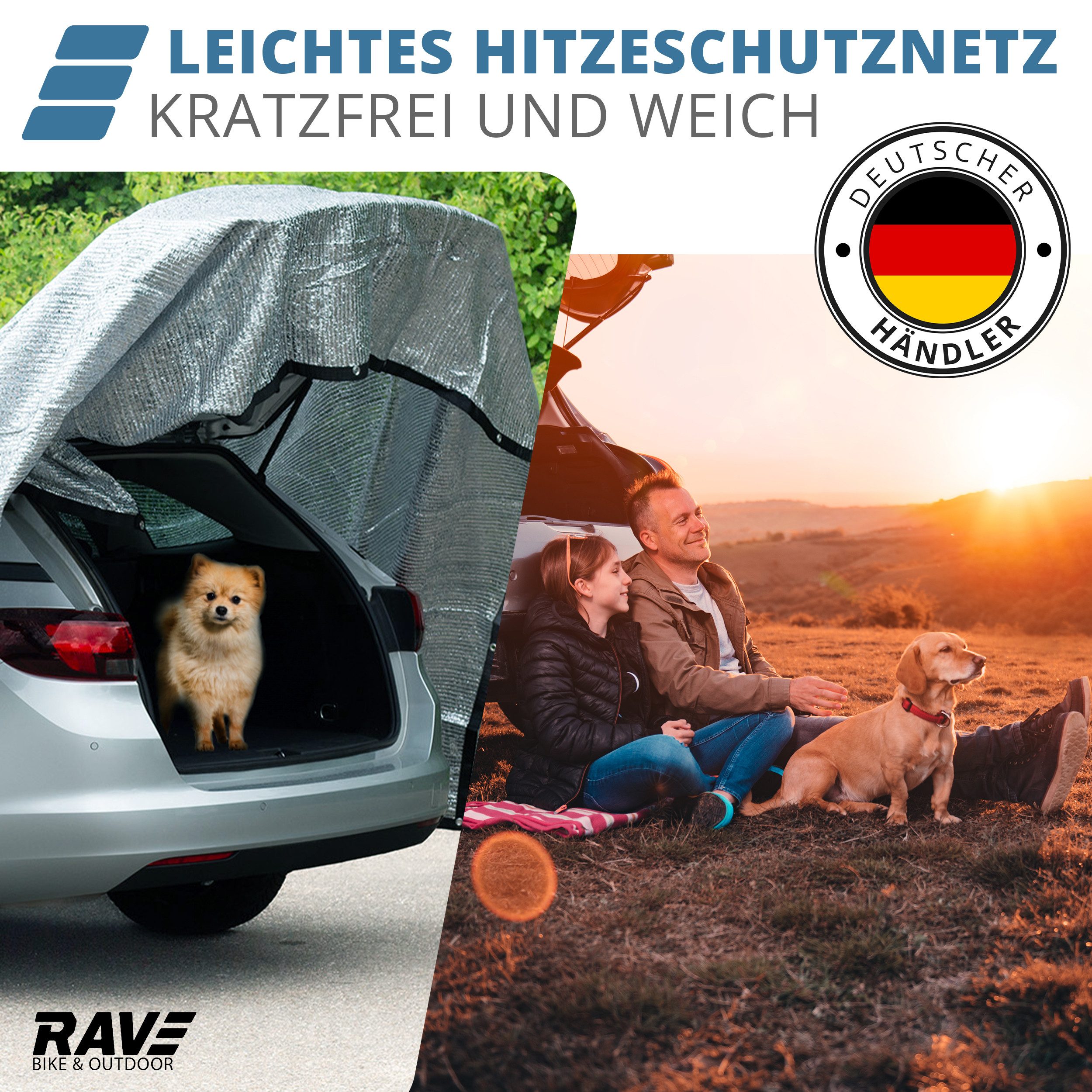 Rave Bike&Outdoor Autosonnenschutz Schattennetz für Auto, günstig online kaufen