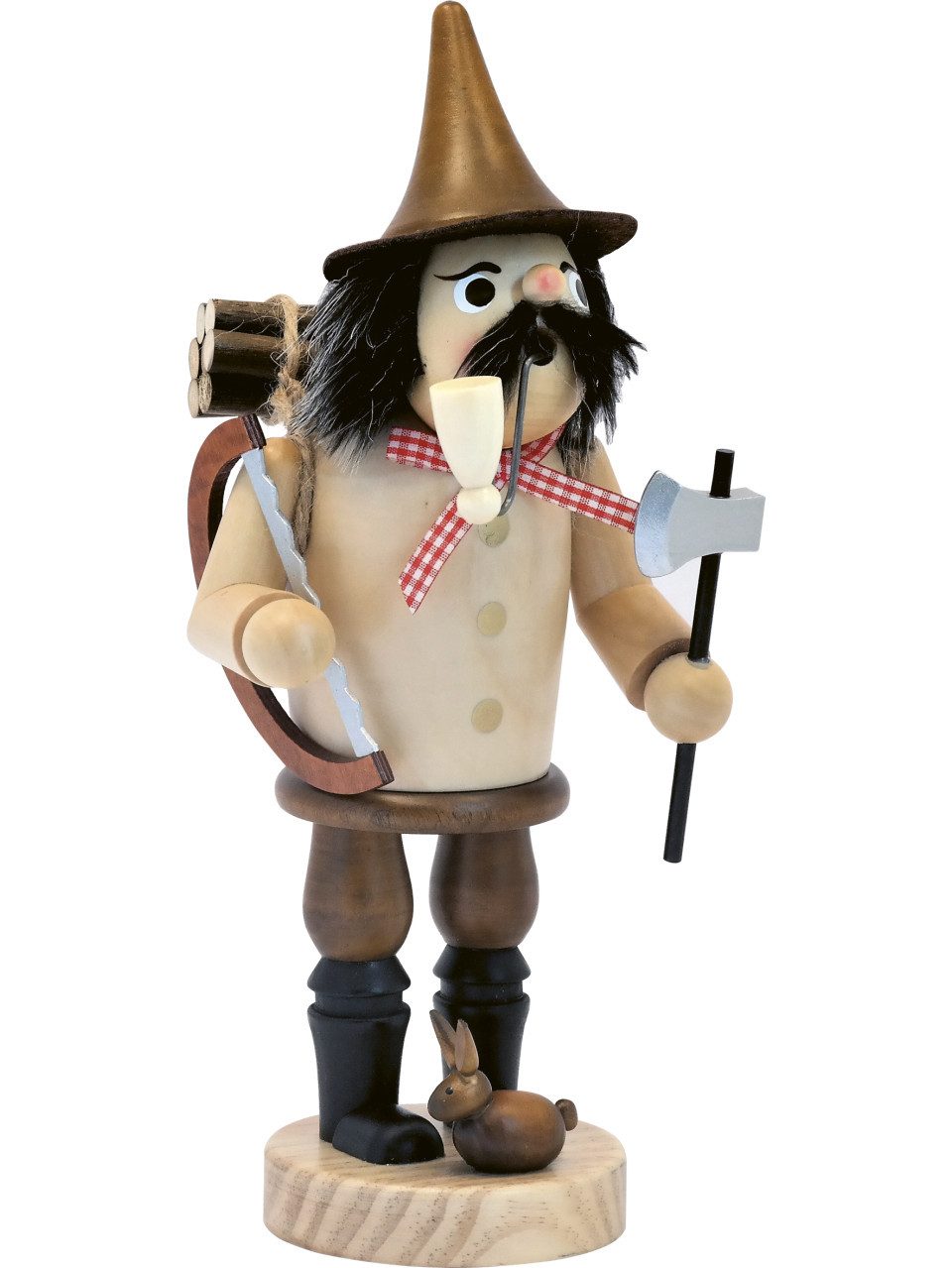 SAICO Original Räuchermännchen Saico Räucherfigur Holzfäller XL Holz 30 cm