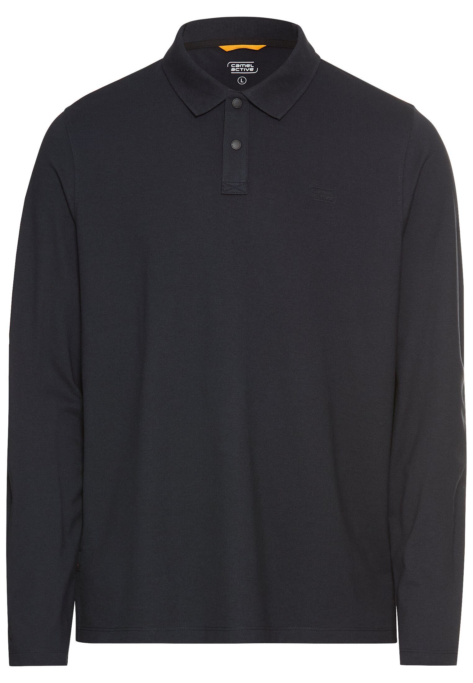 camel active Langarm-Poloshirt mit Logo Stickerei günstig online kaufen